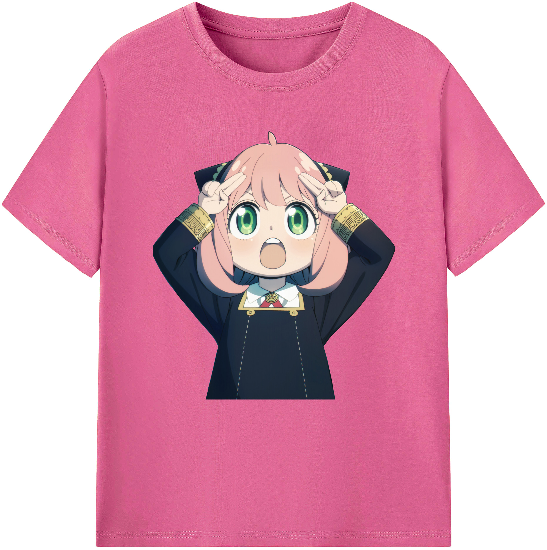 （画像用） SPY×FAMILY间谍家家酒 レディースカジュアルプリントTシャツ（綿100％）
