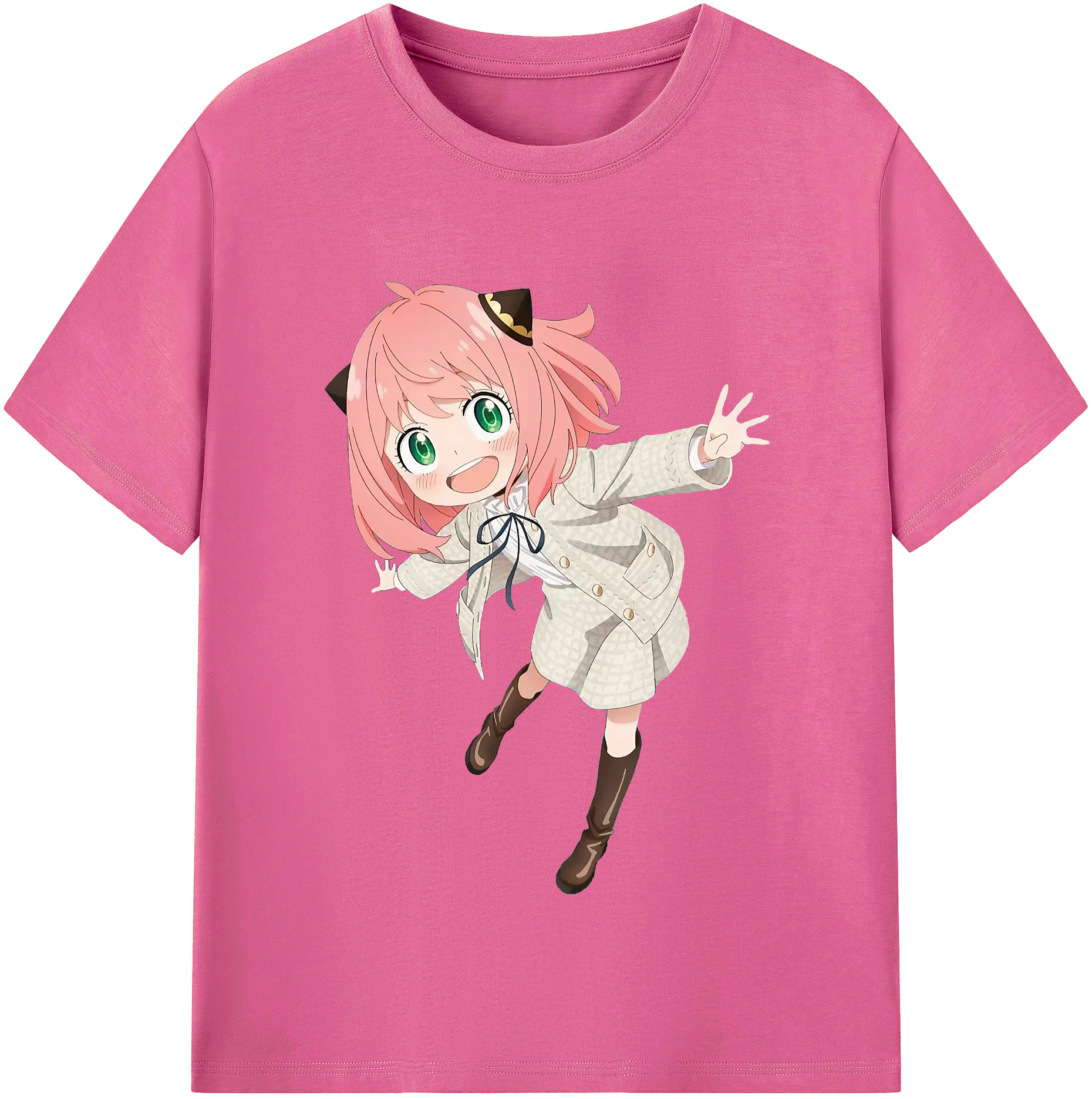 （画像用） SPY×FAMILY间谍家家酒 レディースカジュアルプリントTシャツ（綿100％）