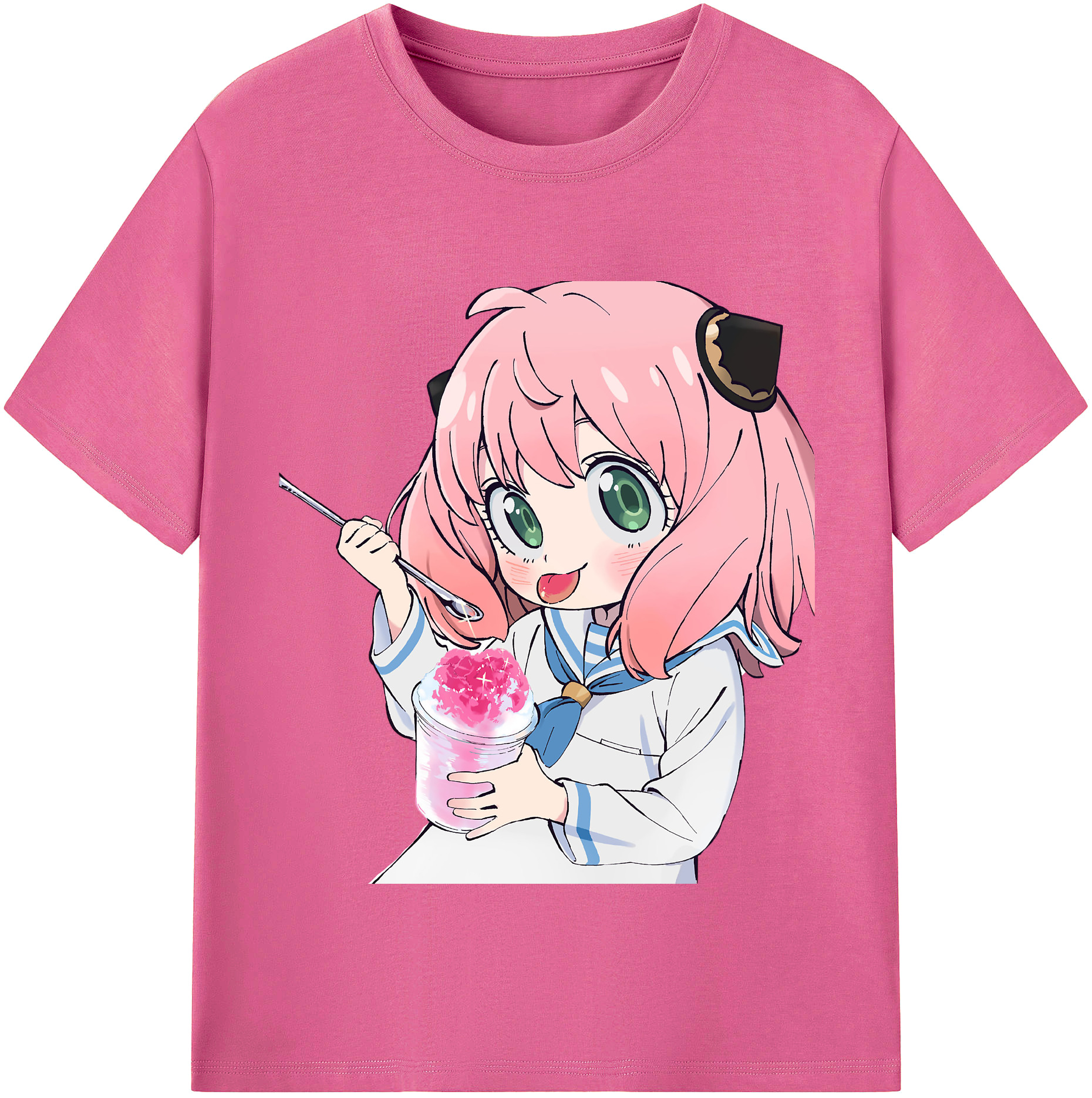 （画像用） SPY×FAMILY间谍家家酒 レディースカジュアルプリントTシャツ（綿100％）