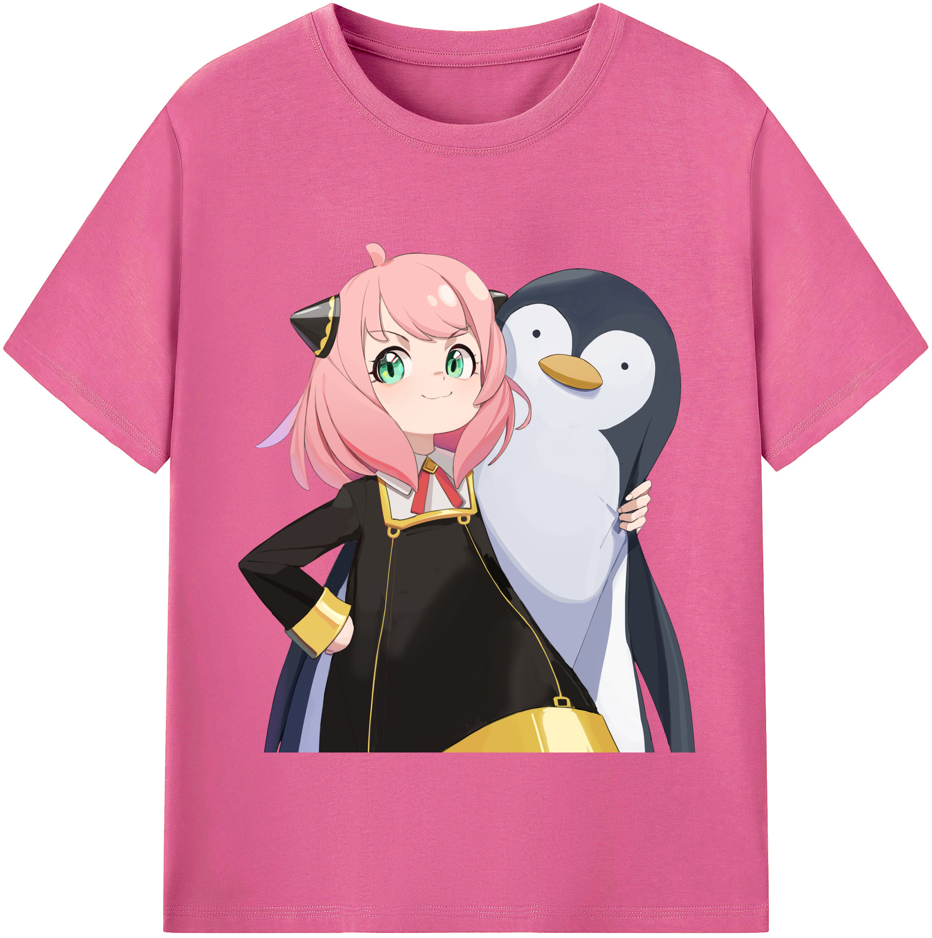 （画像用） SPY×FAMILY间谍家家酒 レディースカジュアルプリントTシャツ（綿100％）