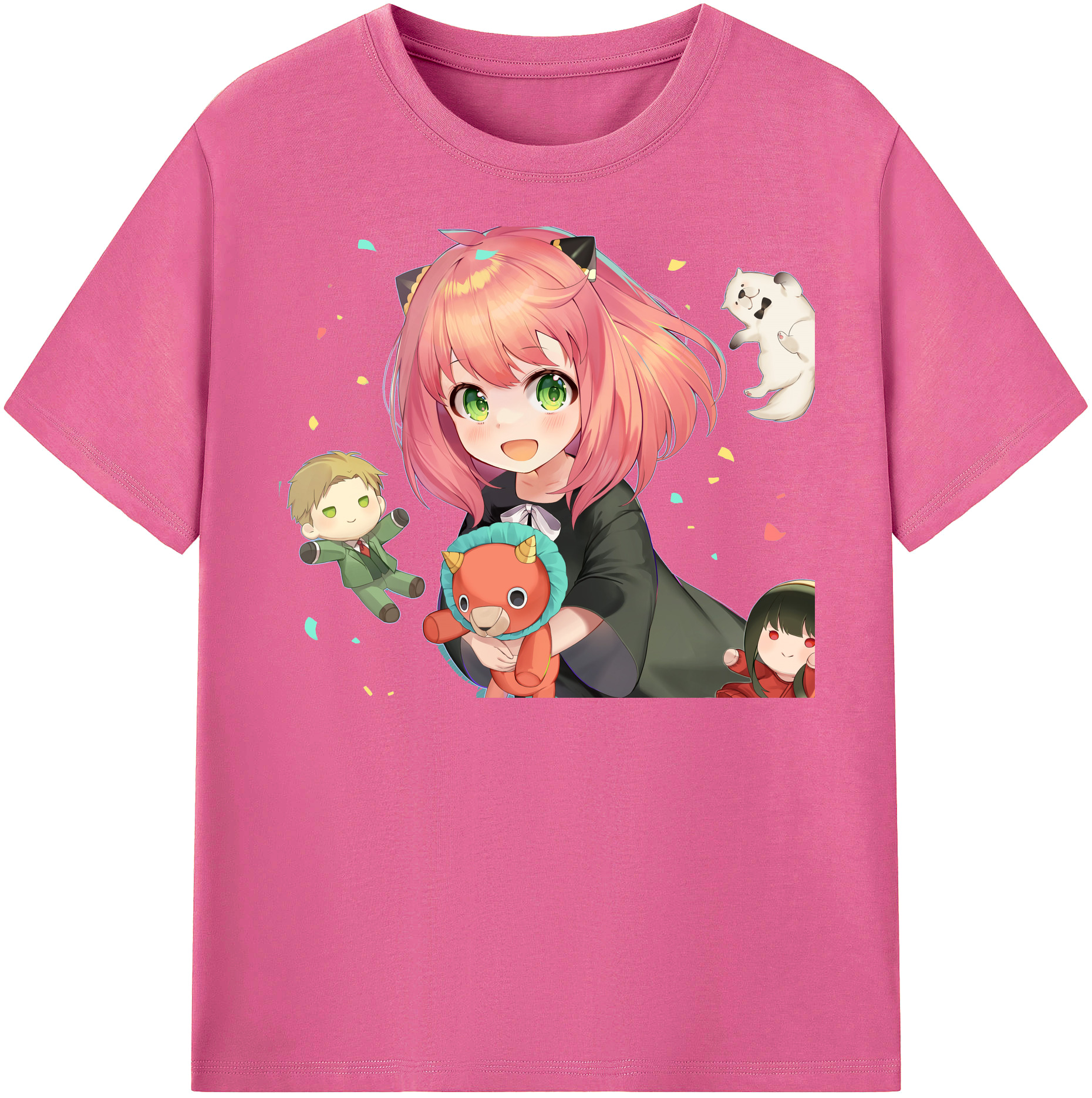 （画像用） SPY×FAMILY间谍家家酒 レディースカジュアルプリントTシャツ（綿100％）