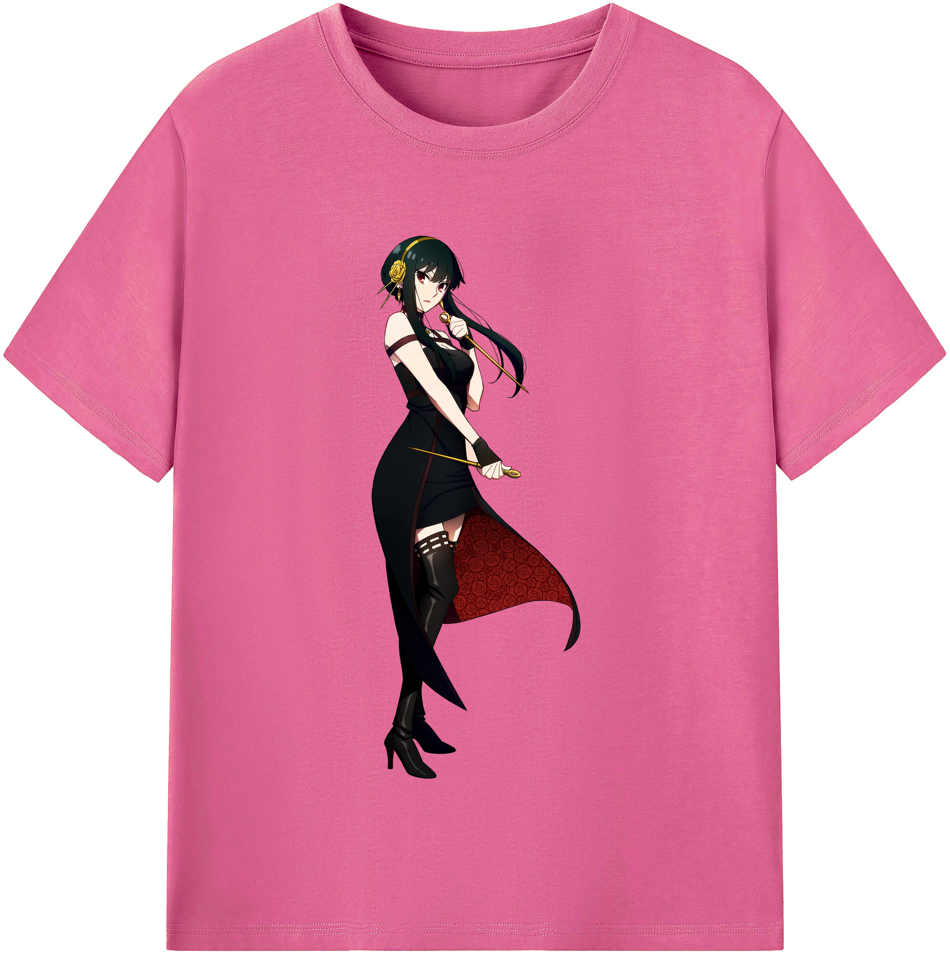 （画像用） SPY×FAMILY间谍家家酒 レディースカジュアルプリントTシャツ（綿100％）
