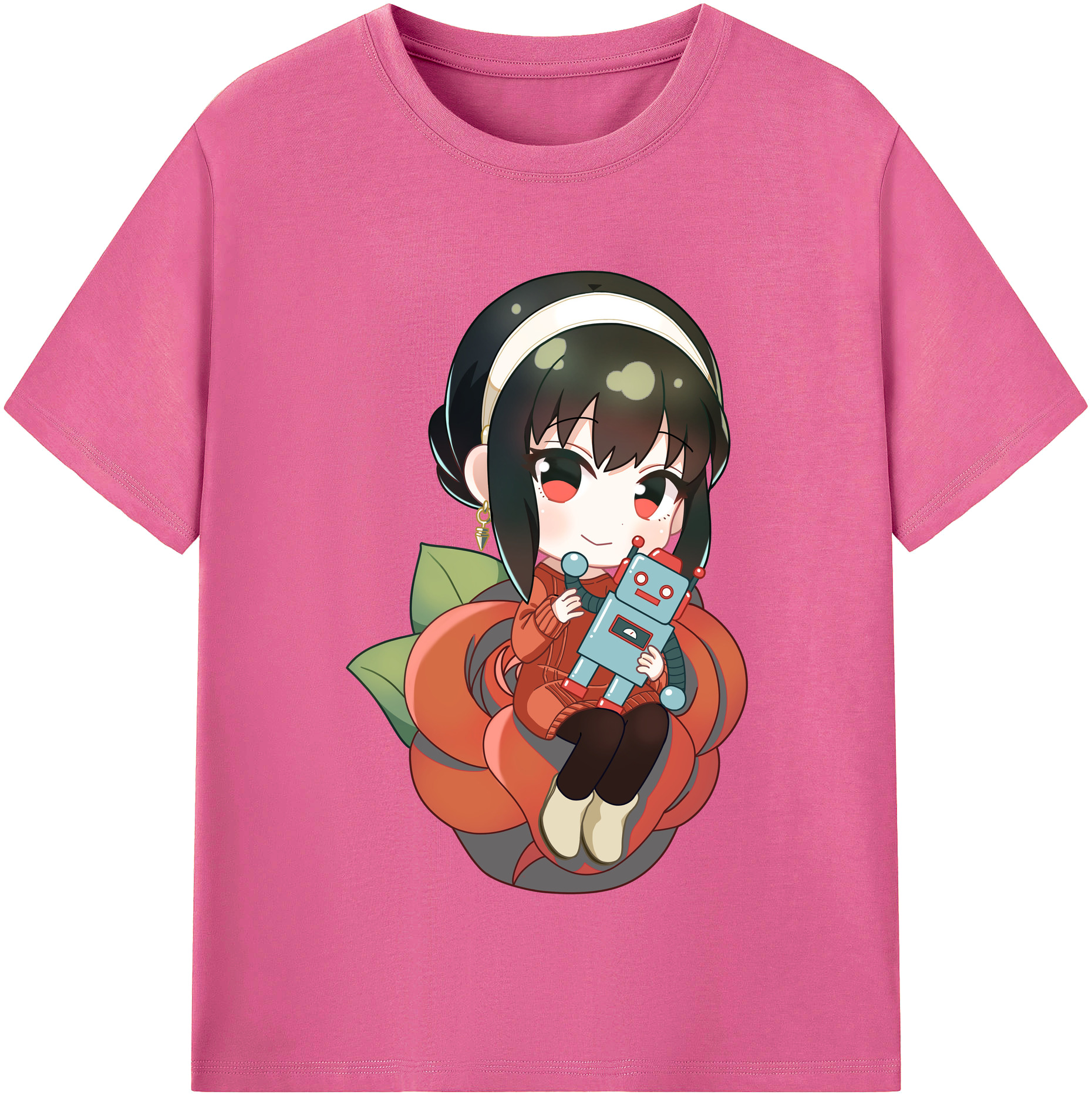 （画像用） SPY×FAMILY间谍家家酒 レディースカジュアルプリントTシャツ（綿100％）