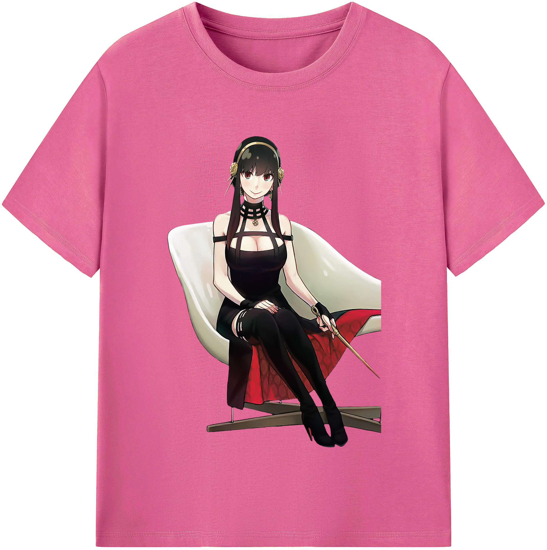 （画像用） SPY×FAMILY间谍家家酒 レディースカジュアルプリントTシャツ（綿100％）