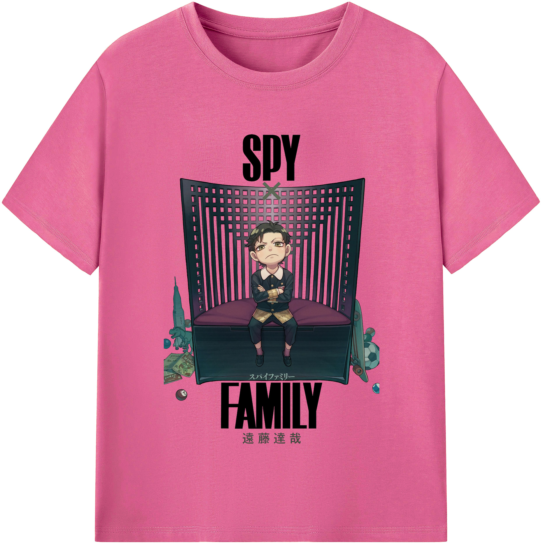 （画像用） SPY×FAMILY间谍家家酒 レディースカジュアルプリントTシャツ（綿100％）