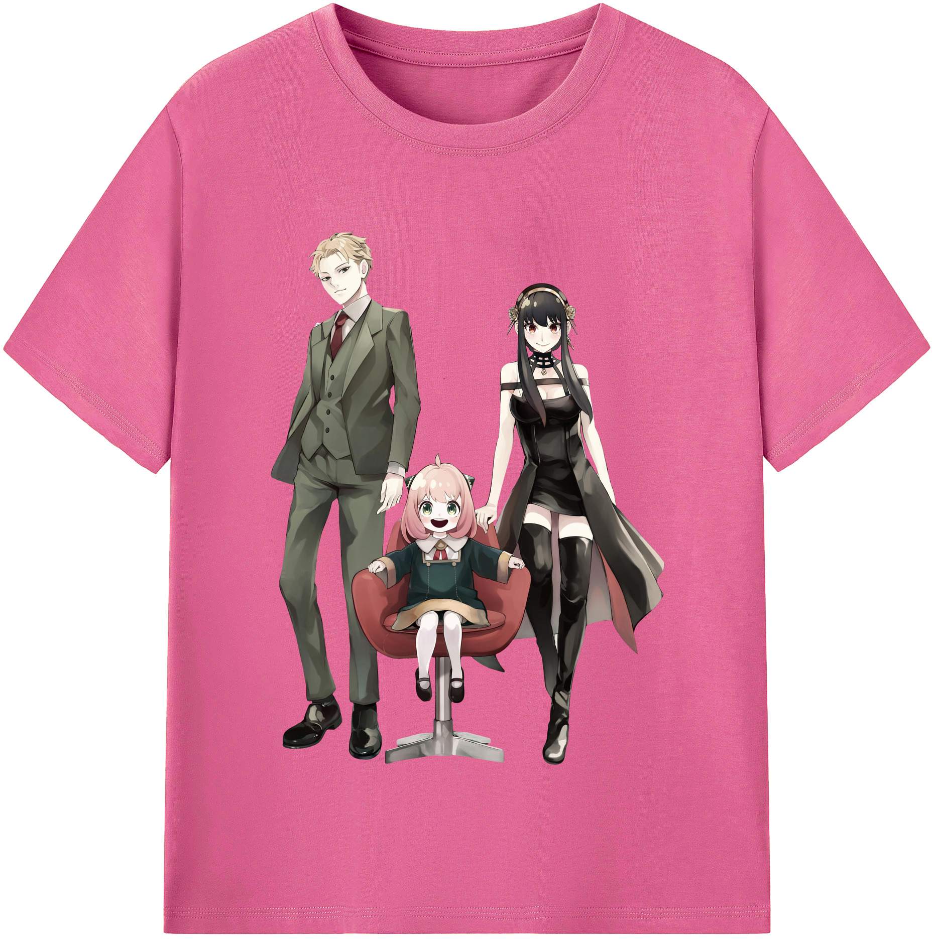 （画像用） SPY×FAMILY间谍家家酒 レディースカジュアルプリントTシャツ（綿100％）