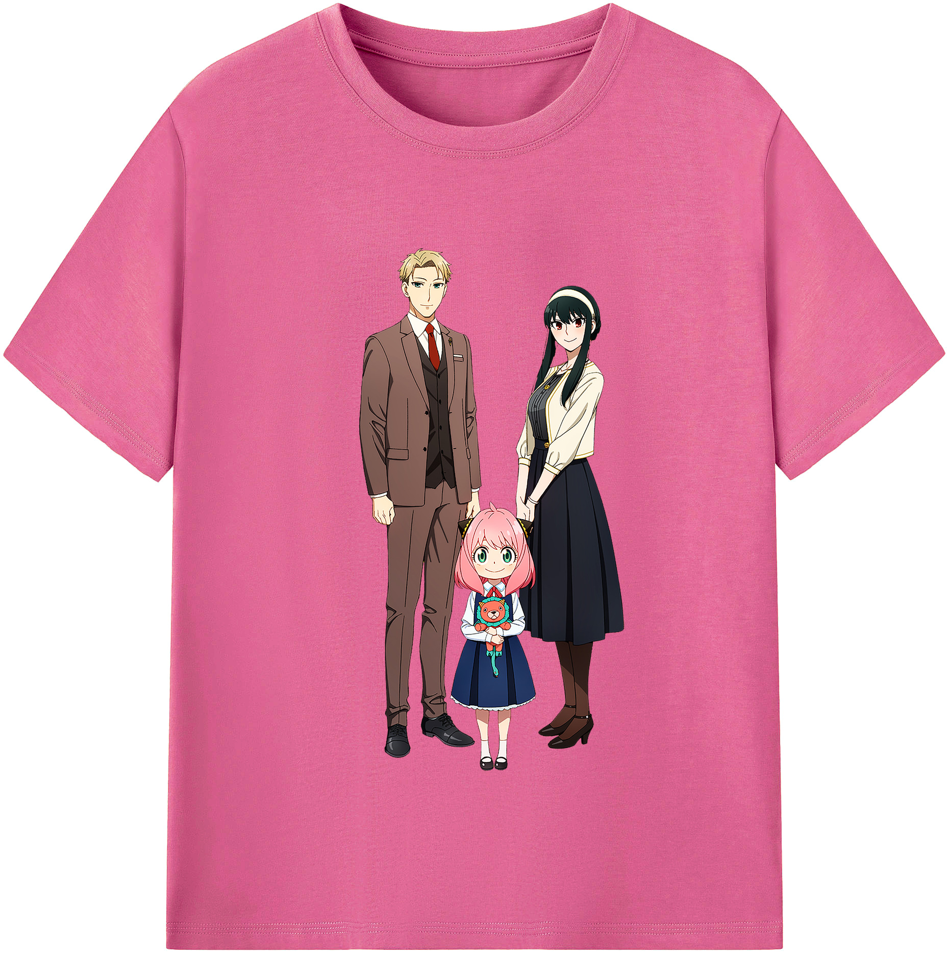 （画像用） SPY×FAMILY间谍家家酒 レディースカジュアルプリントTシャツ（綿100％）