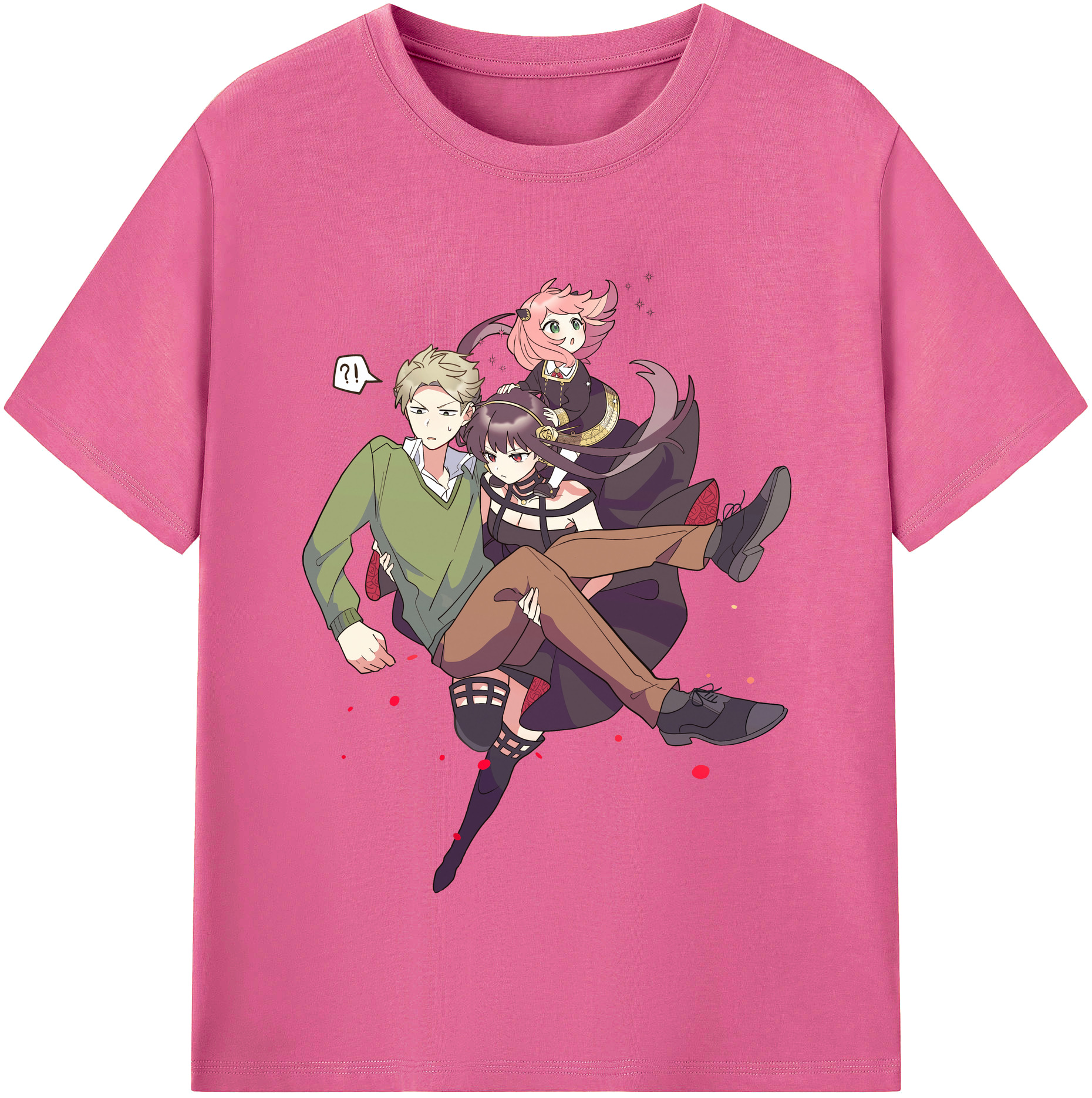 （画像用） SPY×FAMILY间谍家家酒 レディースカジュアルプリントTシャツ（綿100％）