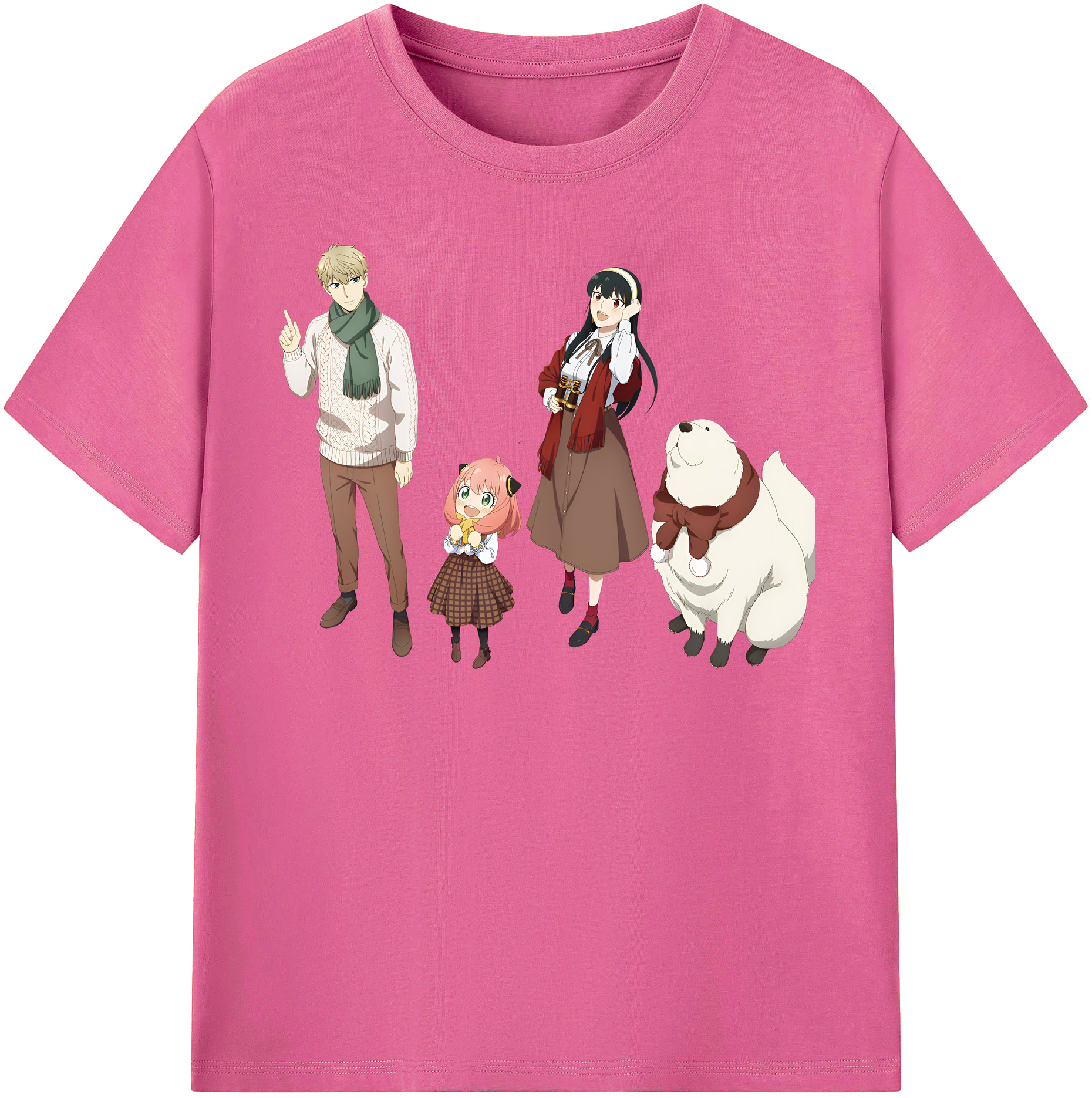 （画像用） SPY×FAMILY间谍家家酒 レディースカジュアルプリントTシャツ（綿100％）