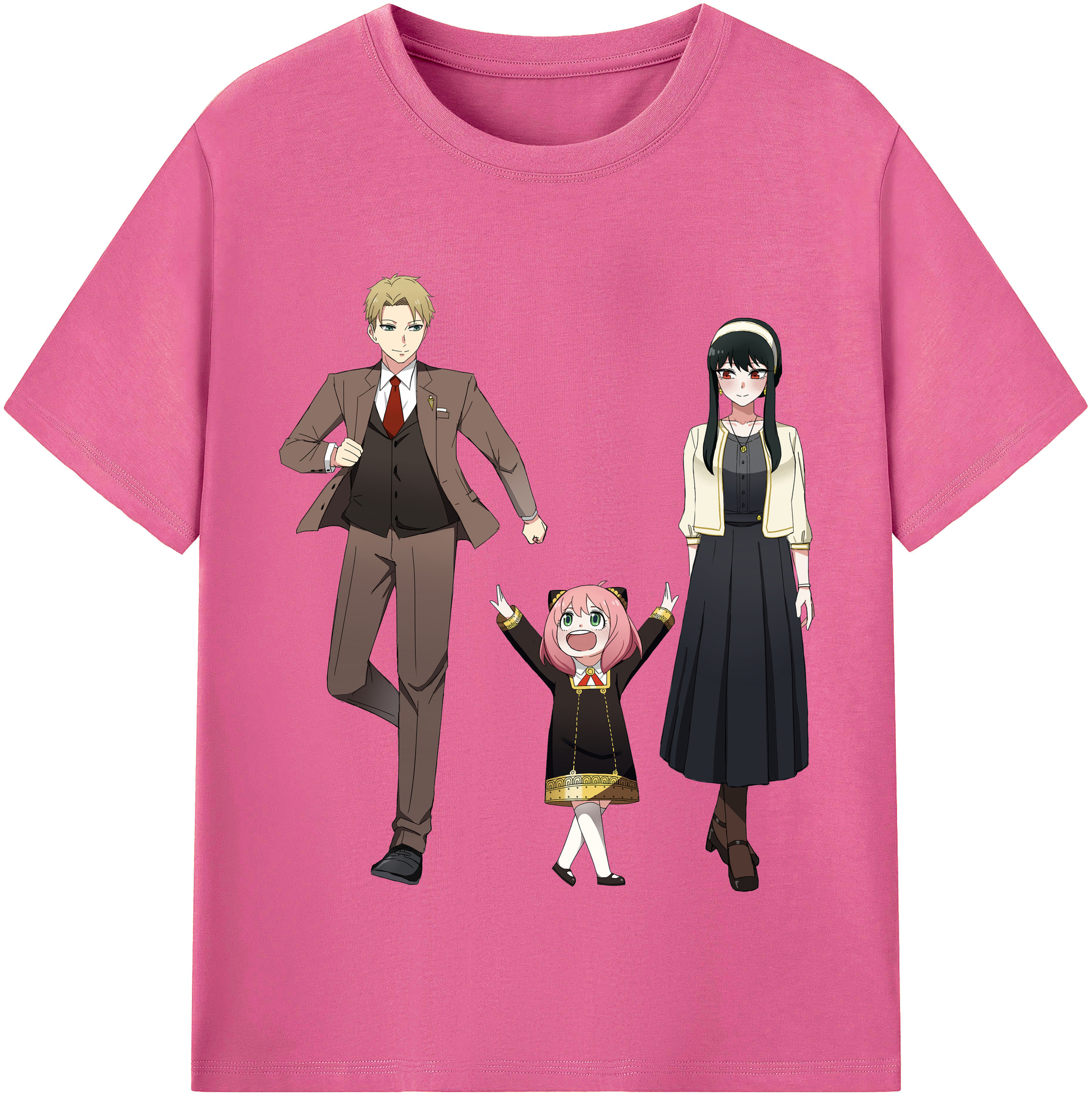 （画像用） SPY×FAMILY间谍家家酒 レディースカジュアルプリントTシャツ（綿100％）