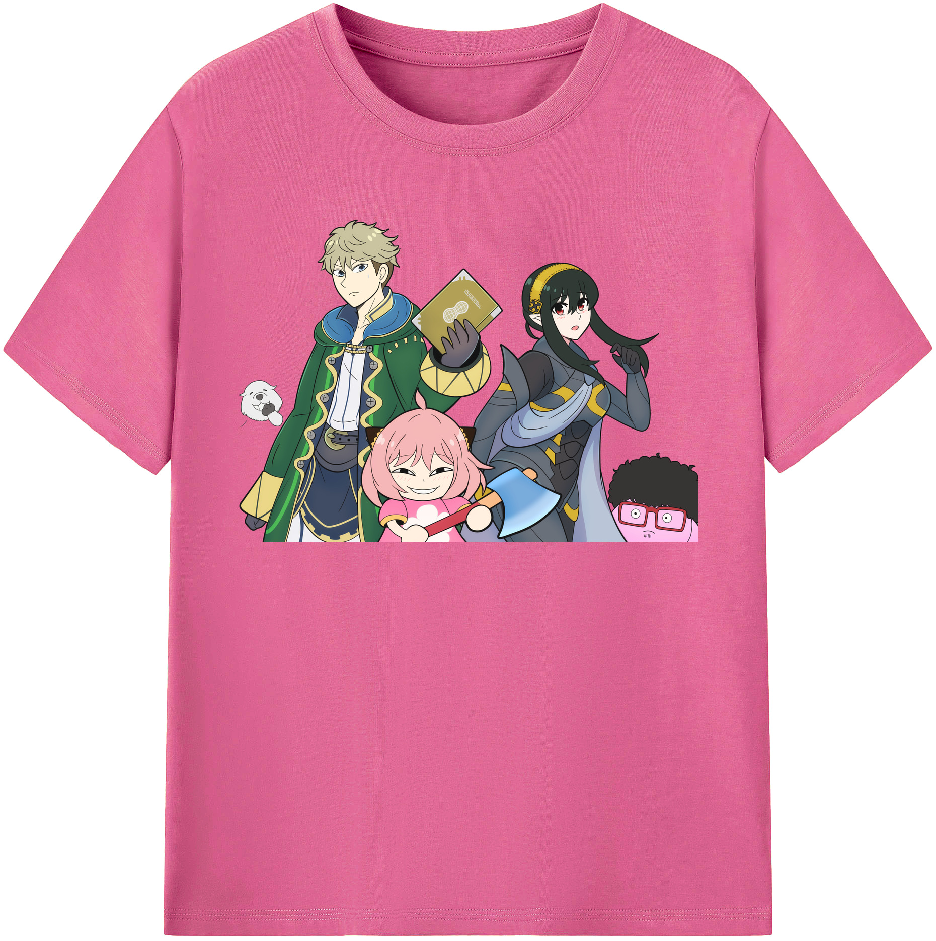 （画像用） SPY×FAMILY间谍家家酒 レディースカジュアルプリントTシャツ（綿100％）