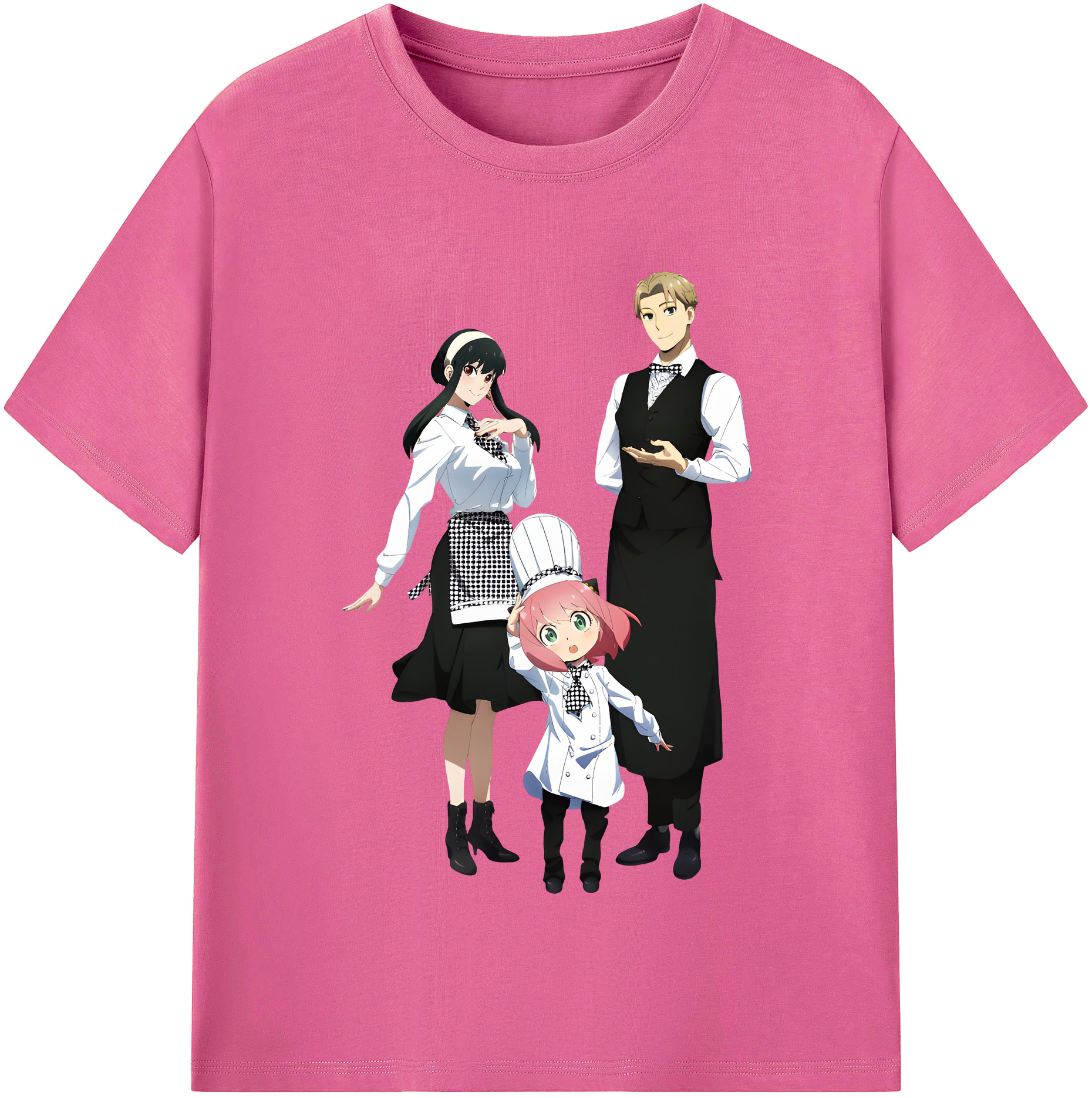 （画像用） SPY×FAMILY间谍家家酒 レディースカジュアルプリントTシャツ（綿100％）