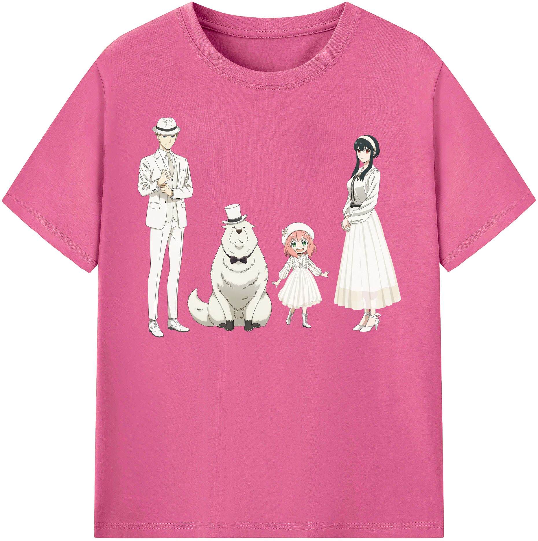 （画像用） SPY×FAMILY间谍家家酒 レディースカジュアルプリントTシャツ（綿100％）