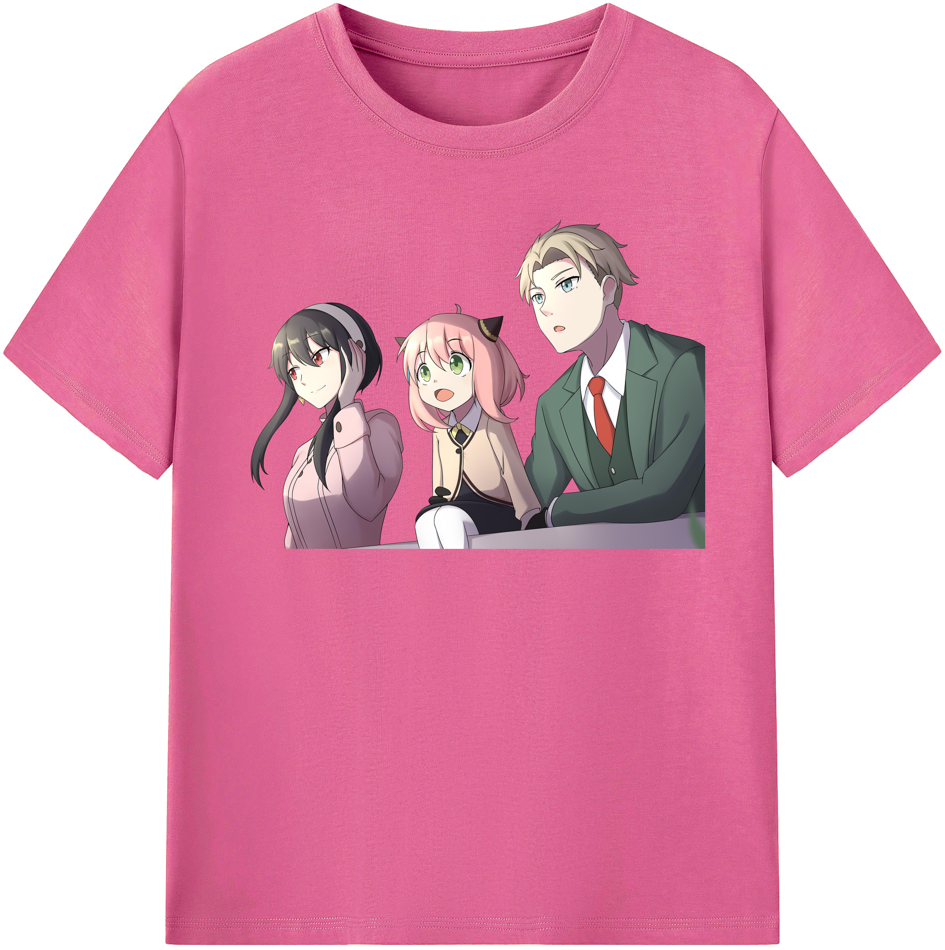 （画像用） SPY×FAMILY间谍家家酒 レディースカジュアルプリントTシャツ（綿100％）