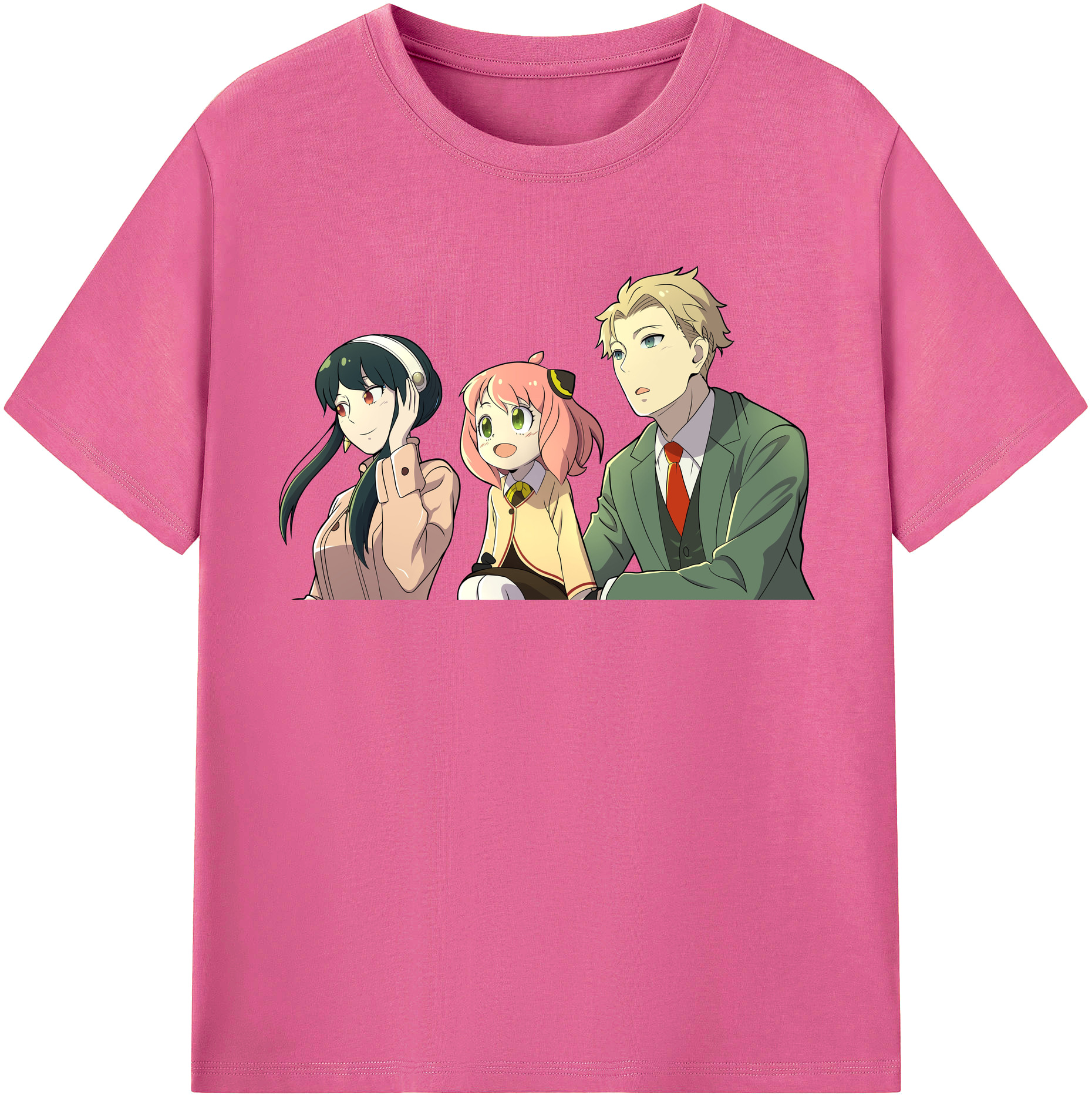 （画像用） SPY×FAMILY间谍家家酒 レディースカジュアルプリントTシャツ（綿100％）