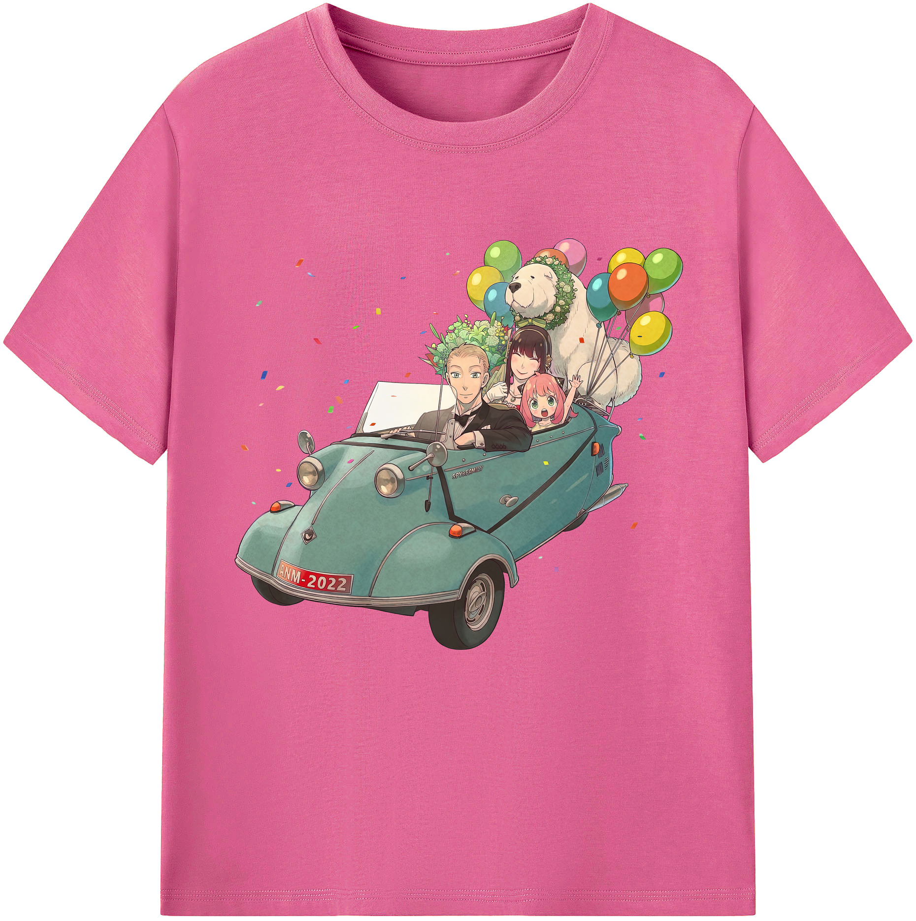 （画像用） SPY×FAMILY间谍家家酒 レディースカジュアルプリントTシャツ（綿100％）