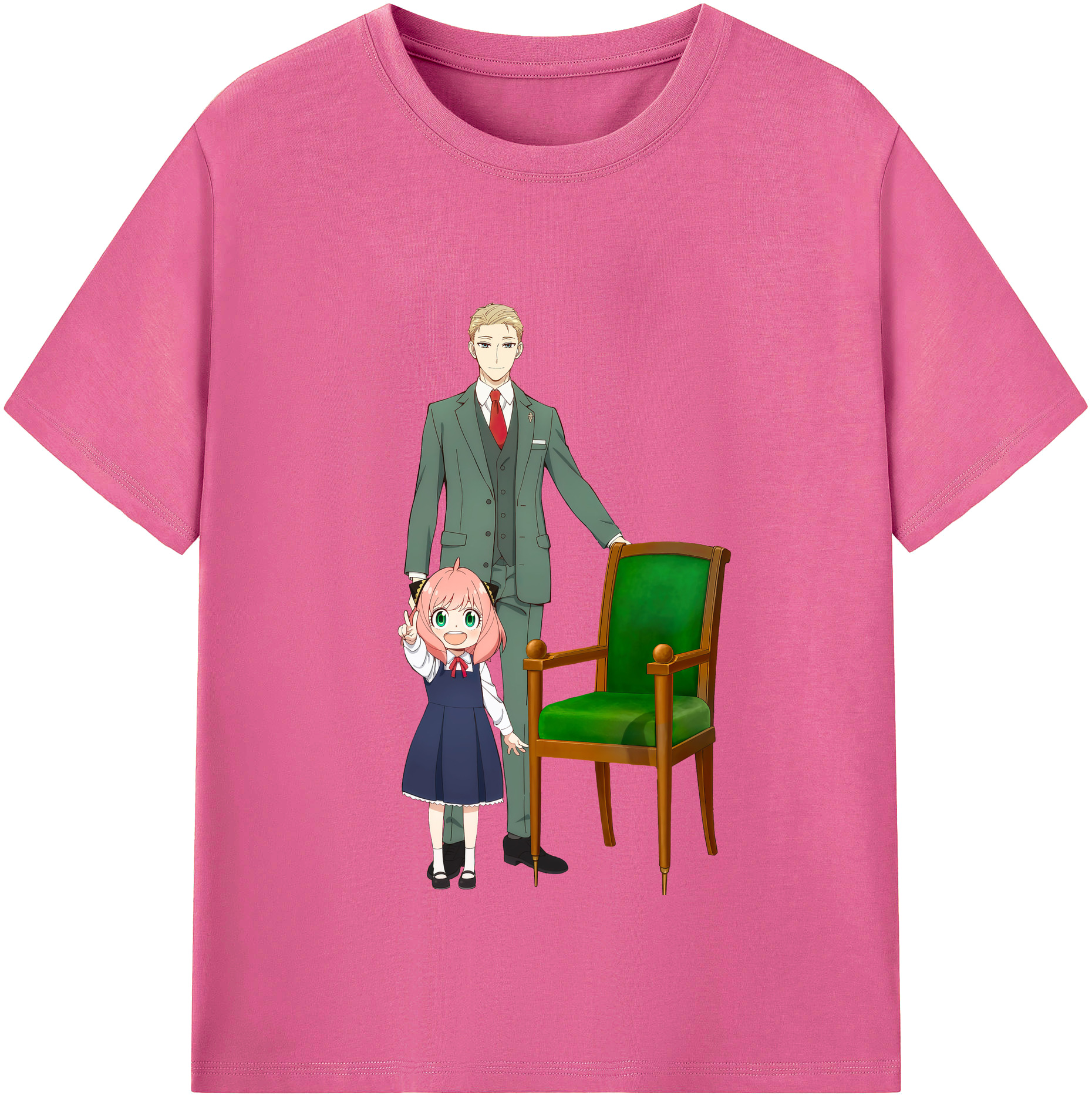 （画像用） SPY×FAMILY间谍家家酒 レディースカジュアルプリントTシャツ（綿100％）
