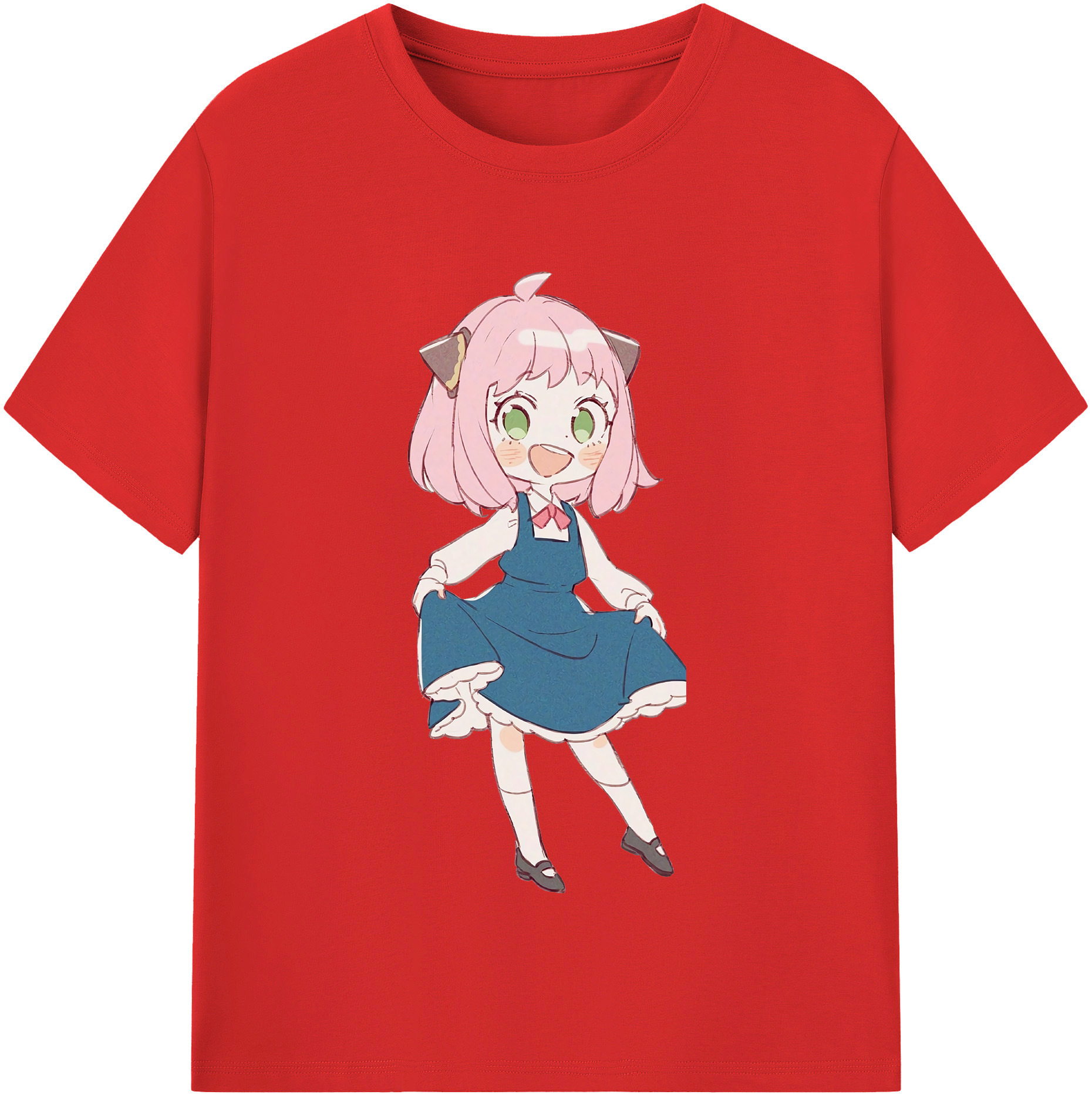（画像用） SPY×FAMILY间谍家家酒 レディースカジュアルプリントTシャツ（綿100％）