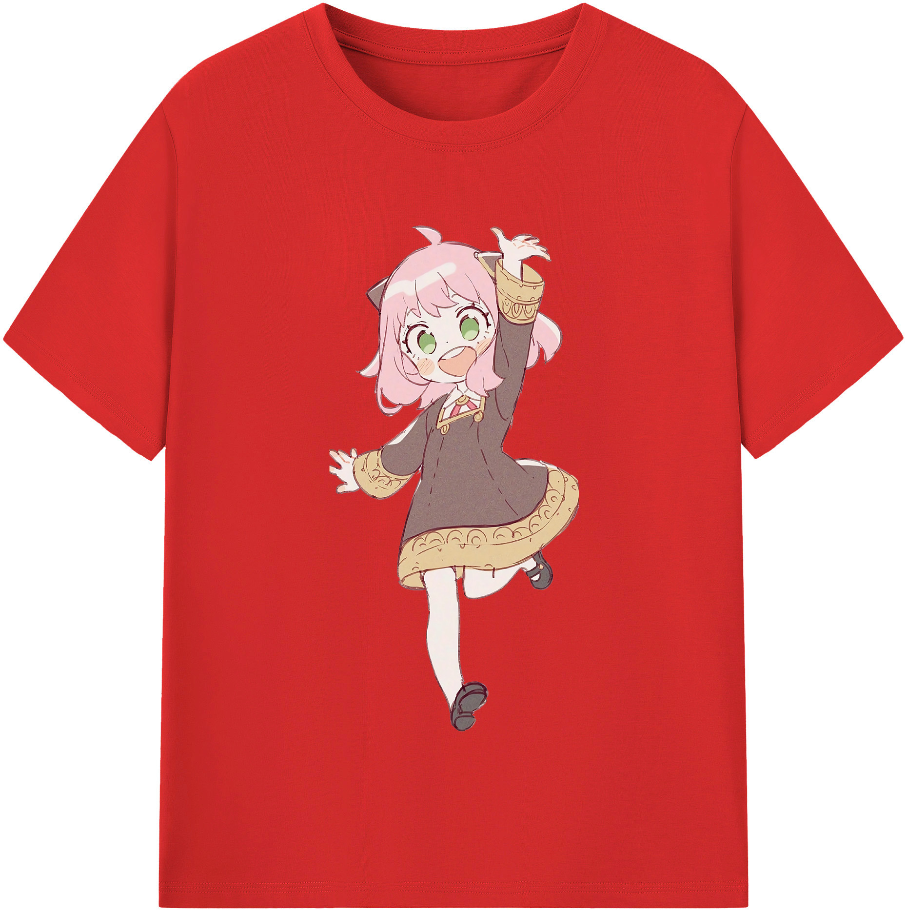 （画像用） SPY×FAMILY间谍家家酒 レディースカジュアルプリントTシャツ（綿100％）