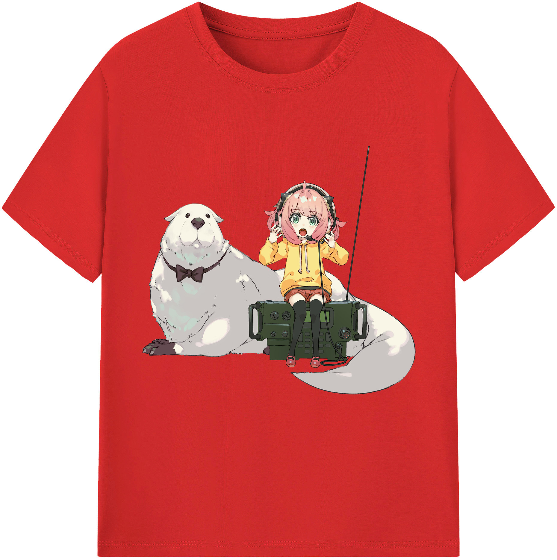 （画像用） SPY×FAMILY间谍家家酒 レディースカジュアルプリントTシャツ（綿100％）