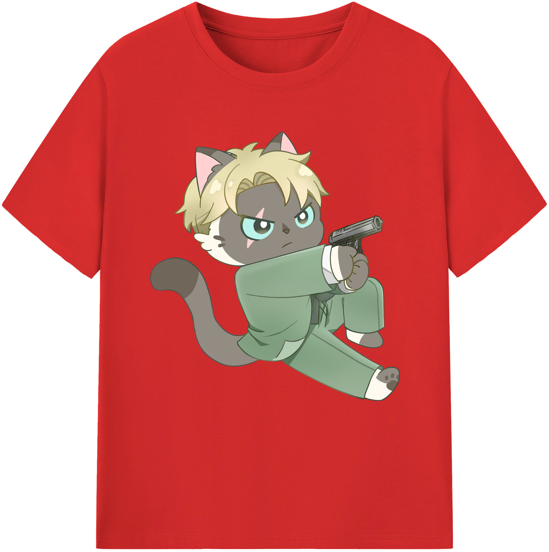 （画像用） SPY×FAMILY间谍家家酒 レディースカジュアルプリントTシャツ（綿100％）