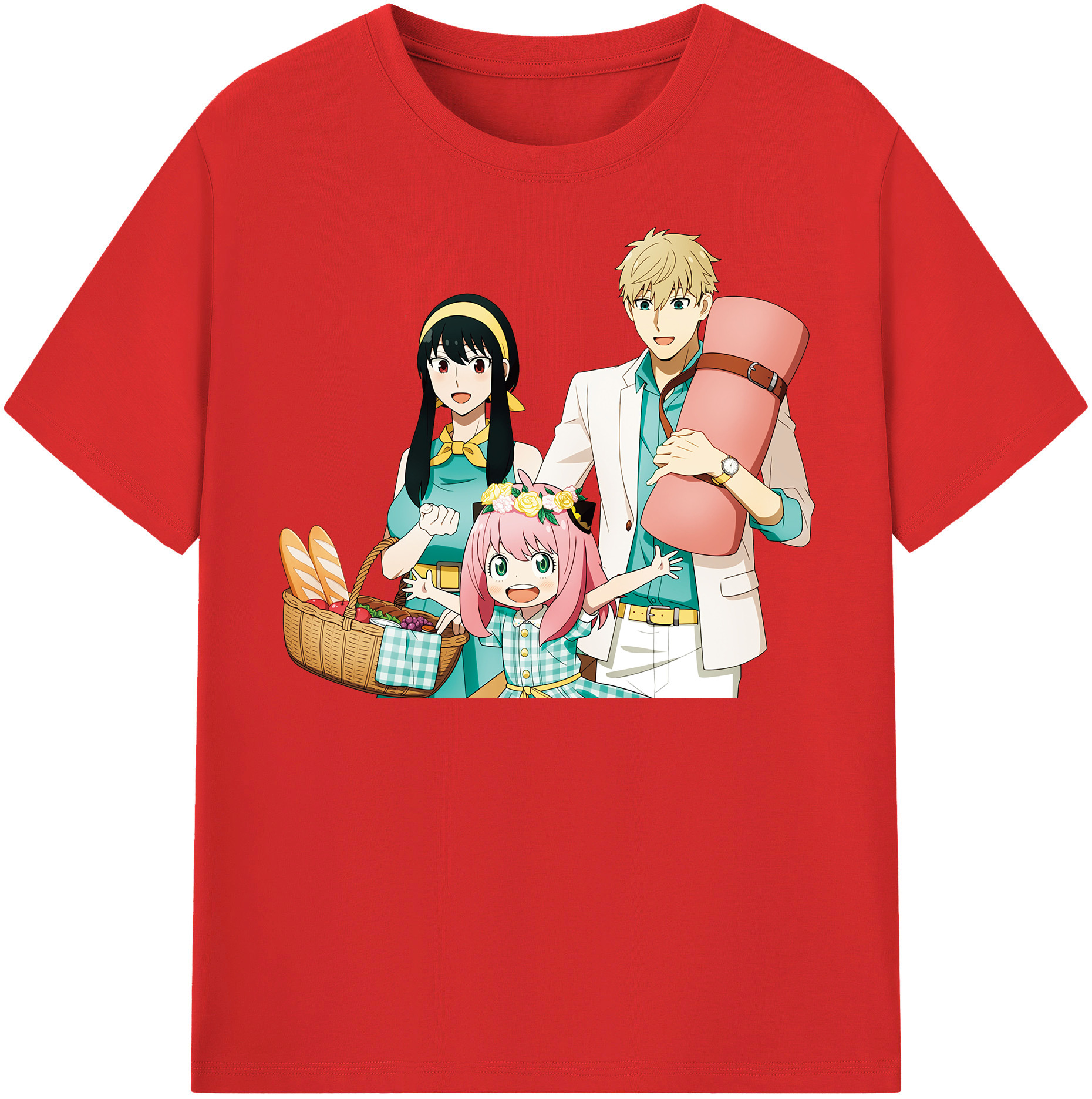 （画像用） SPY×FAMILY间谍家家酒 レディースカジュアルプリントTシャツ（綿100％）