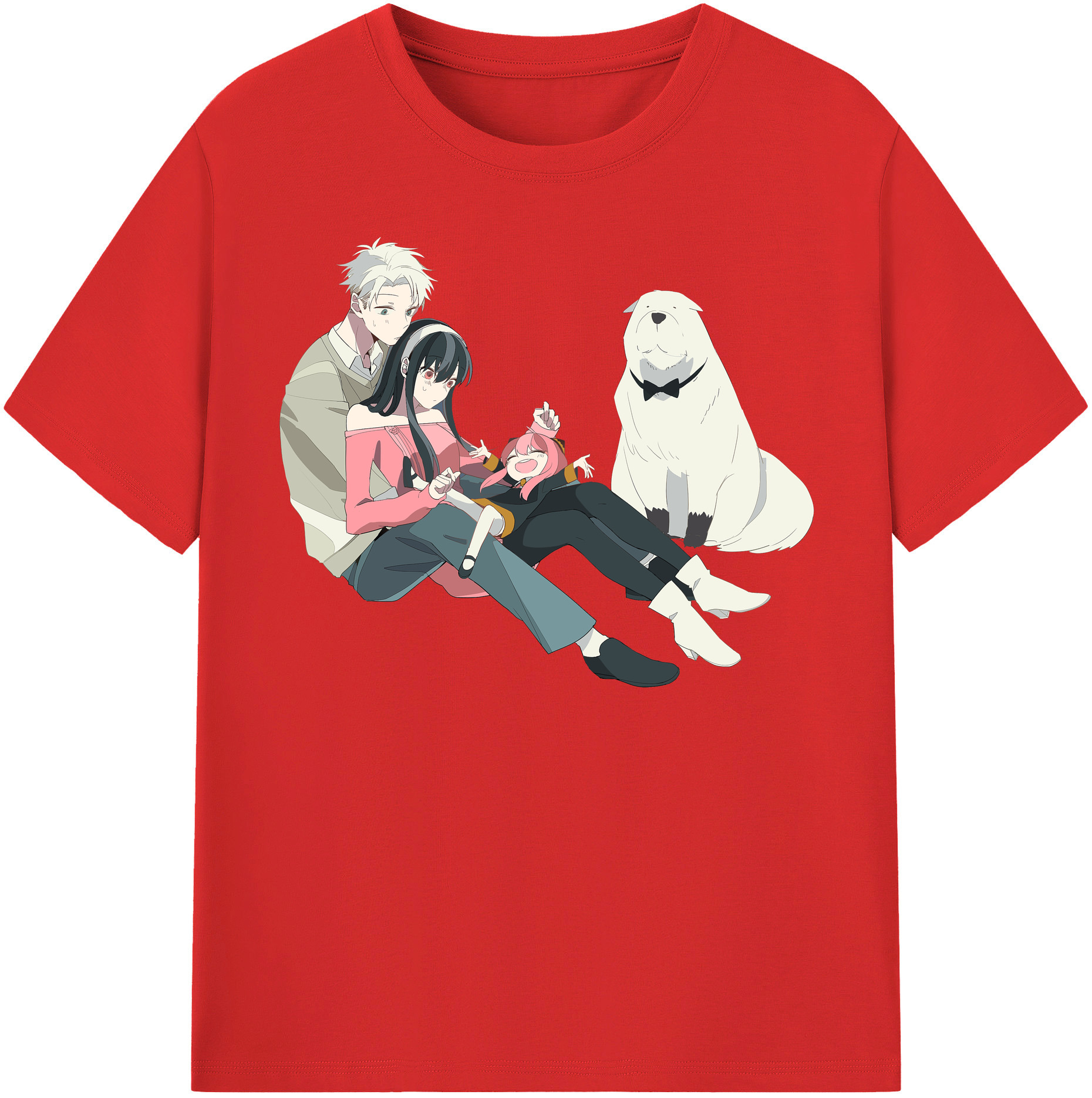 （画像用） SPY×FAMILY间谍家家酒 レディースカジュアルプリントTシャツ（綿100％）