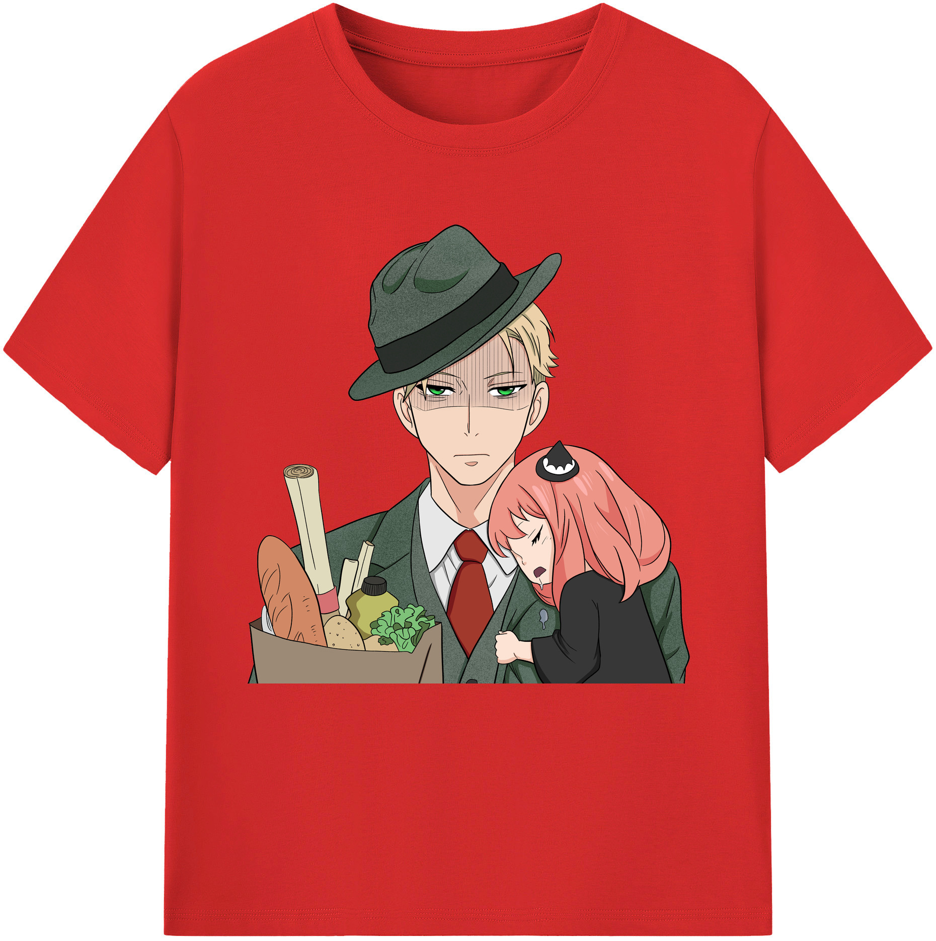 （画像用） SPY×FAMILY间谍家家酒 レディースカジュアルプリントTシャツ（綿100％）