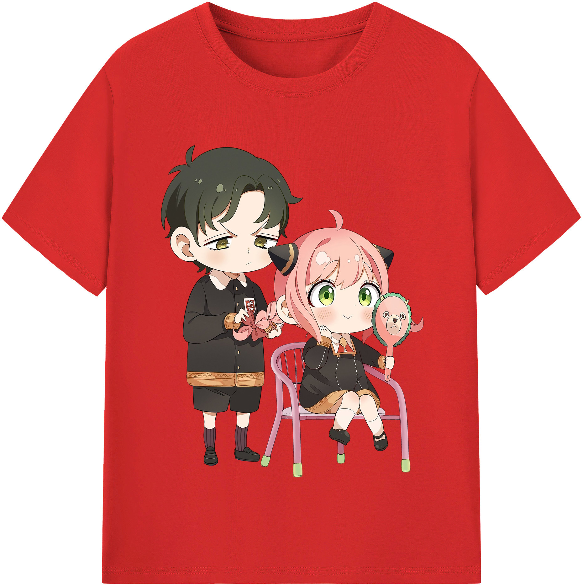 （画像用） SPY×FAMILY间谍家家酒 レディースカジュアルプリントTシャツ（綿100％）
