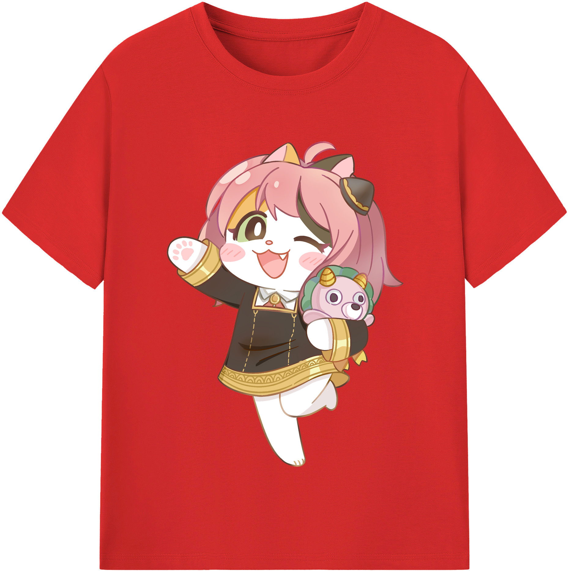 （画像用） SPY×FAMILY间谍家家酒 レディースカジュアルプリントTシャツ（綿100％）