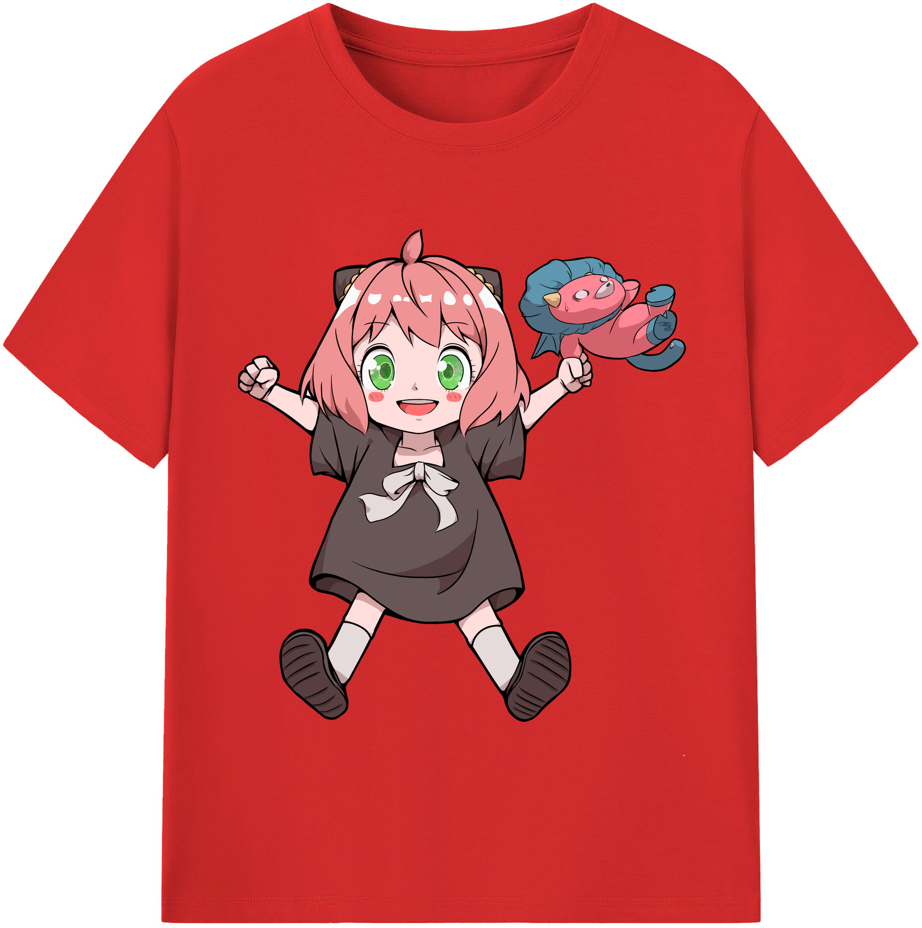 （画像用） SPY×FAMILY间谍家家酒 レディースカジュアルプリントTシャツ（綿100％）