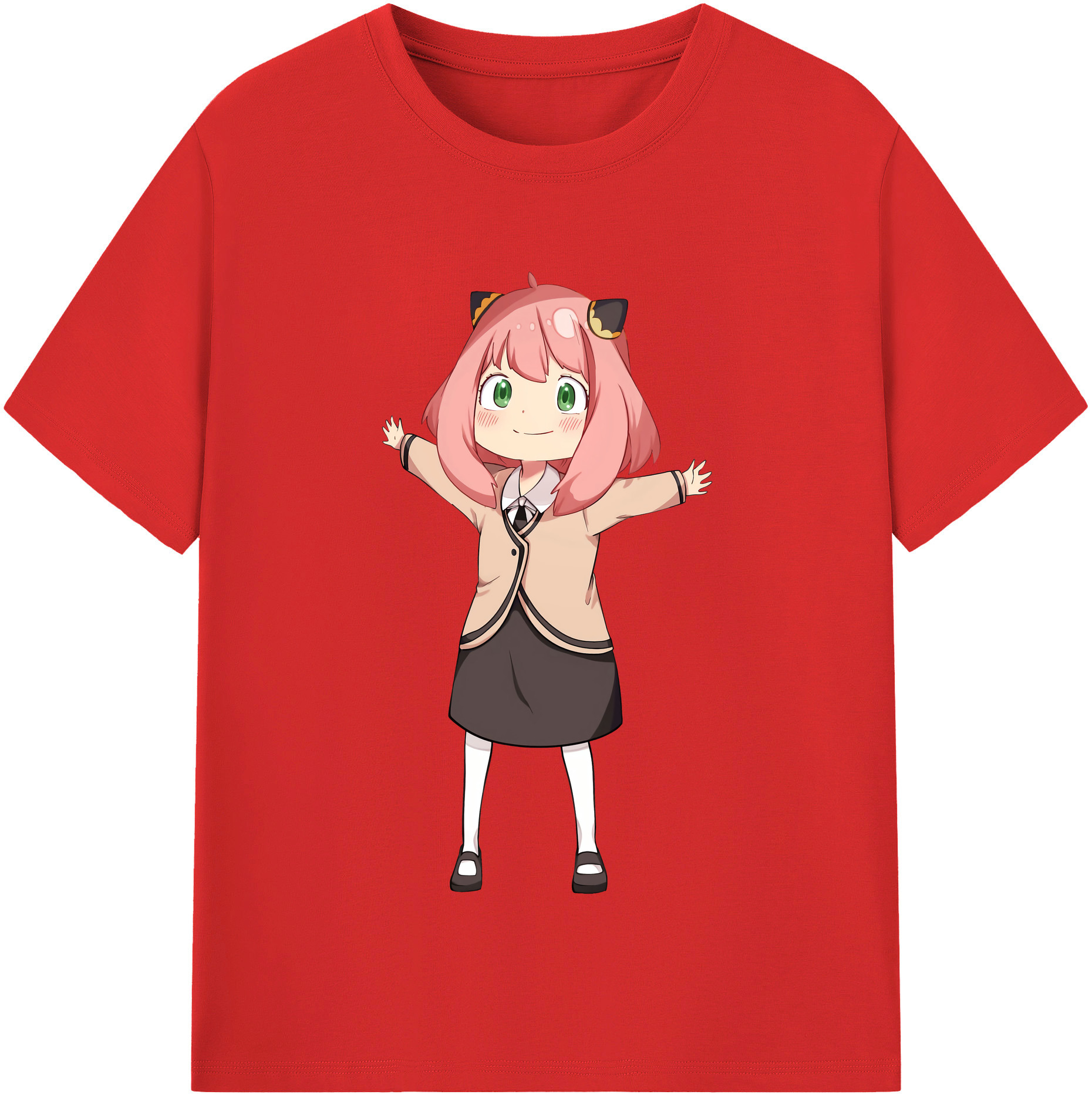 （画像用） SPY×FAMILY间谍家家酒 レディースカジュアルプリントTシャツ（綿100％）