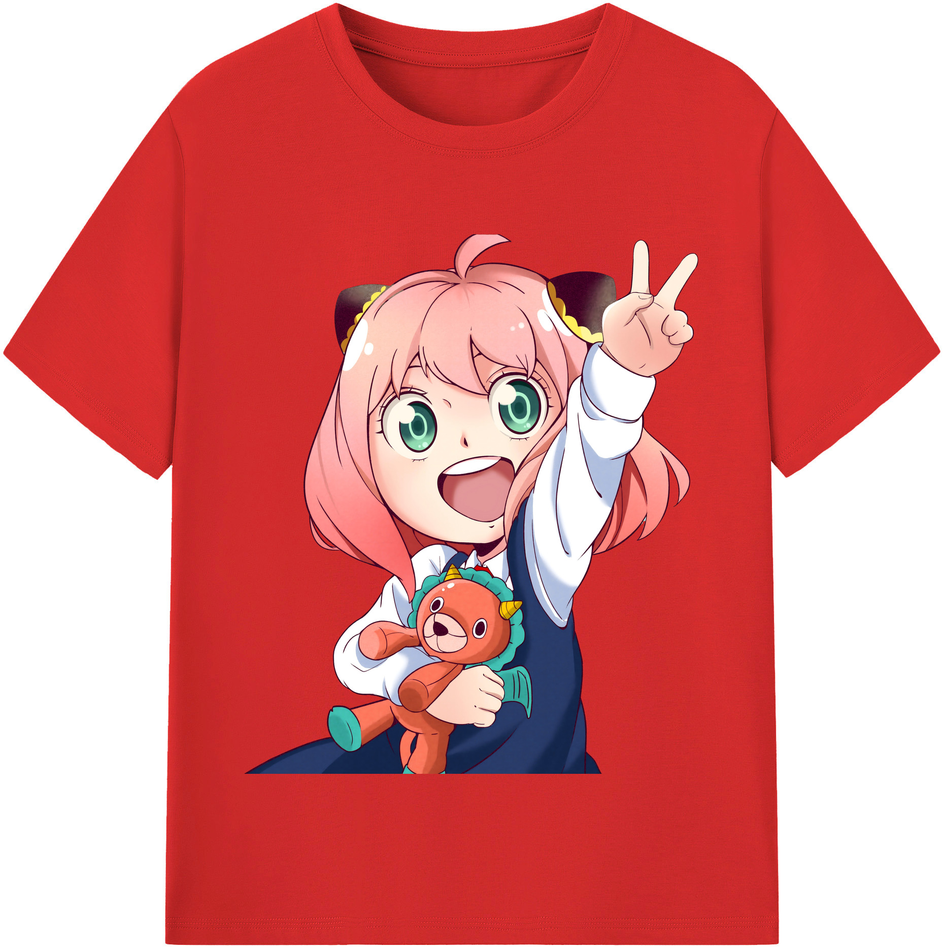 （画像用） SPY×FAMILY间谍家家酒 レディースカジュアルプリントTシャツ（綿100％）