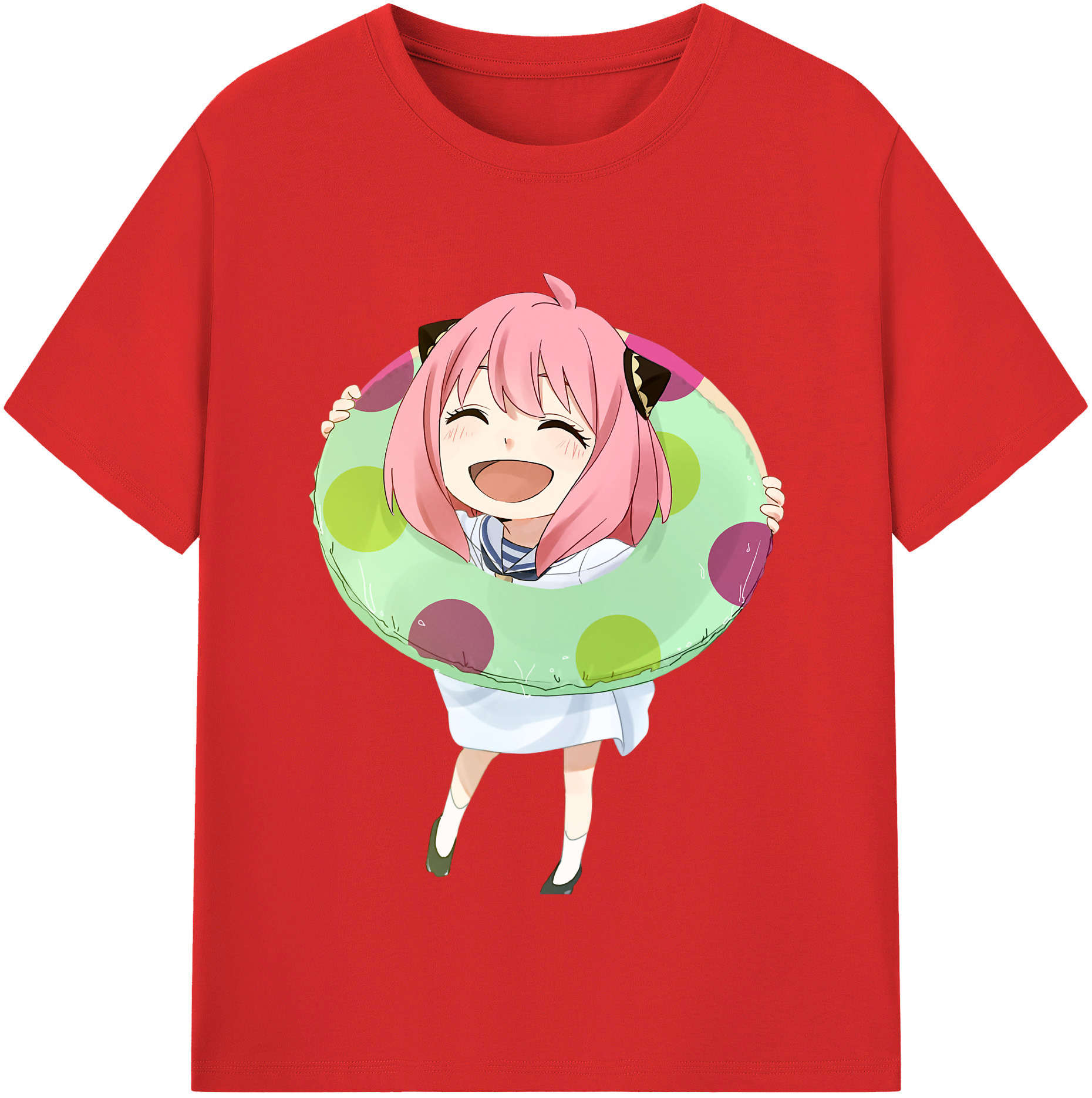 （画像用） SPY×FAMILY间谍家家酒 レディースカジュアルプリントTシャツ（綿100％）