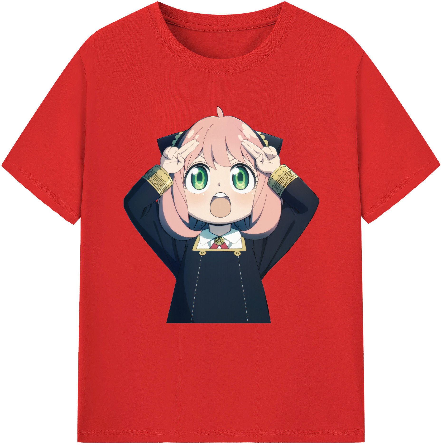 （画像用） SPY×FAMILY间谍家家酒 レディースカジュアルプリントTシャツ（綿100％）