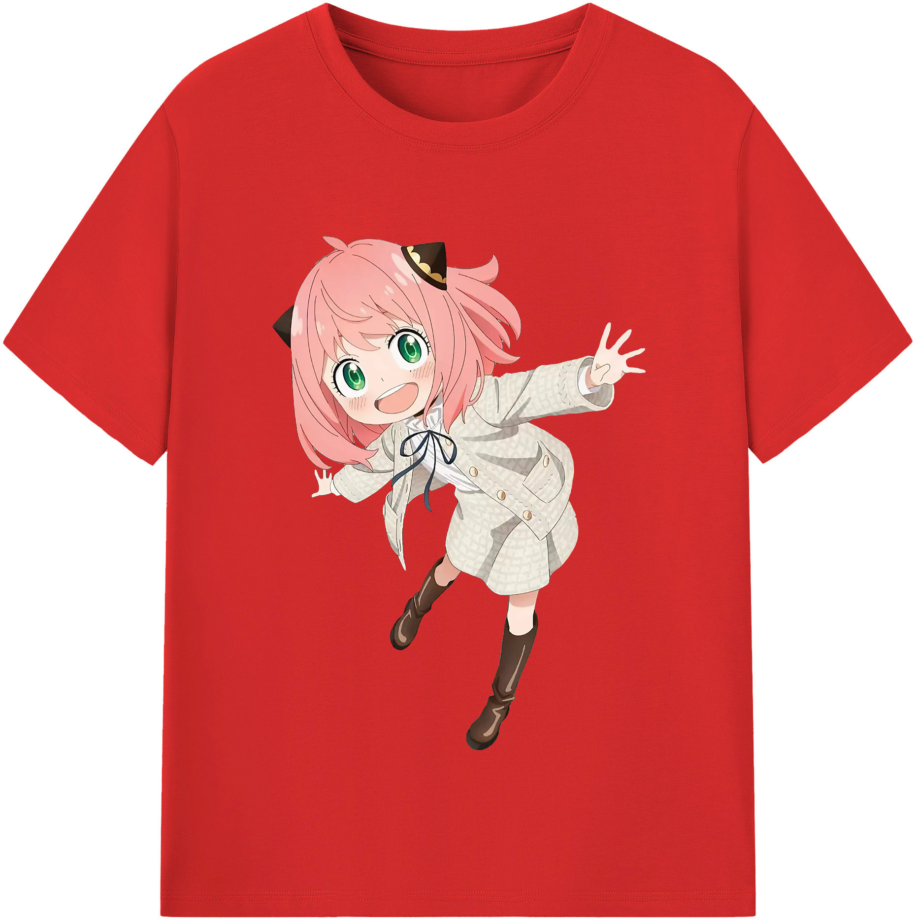 （画像用） SPY×FAMILY间谍家家酒 レディースカジュアルプリントTシャツ（綿100％）