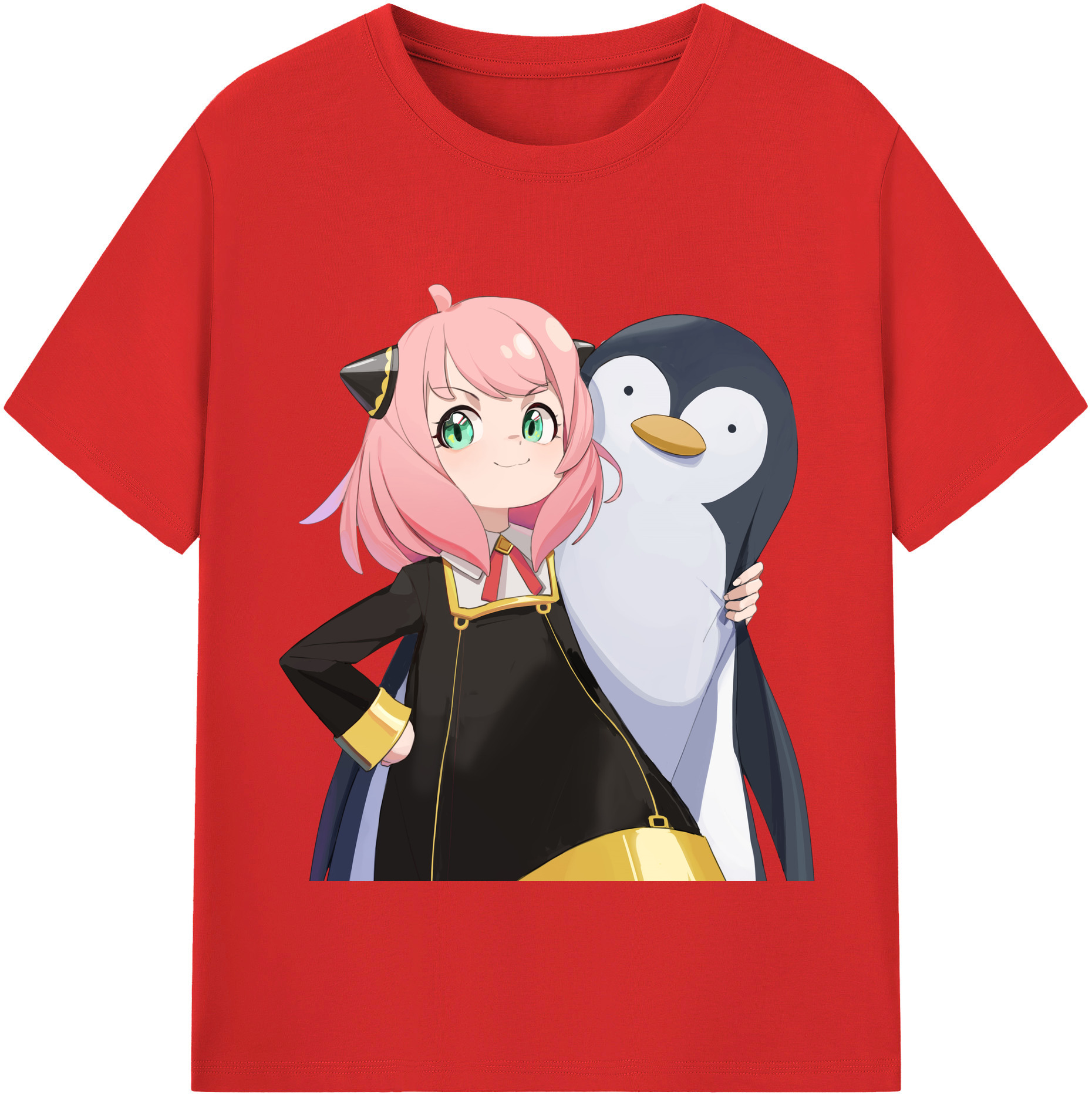 （画像用） SPY×FAMILY间谍家家酒 レディースカジュアルプリントTシャツ（綿100％）