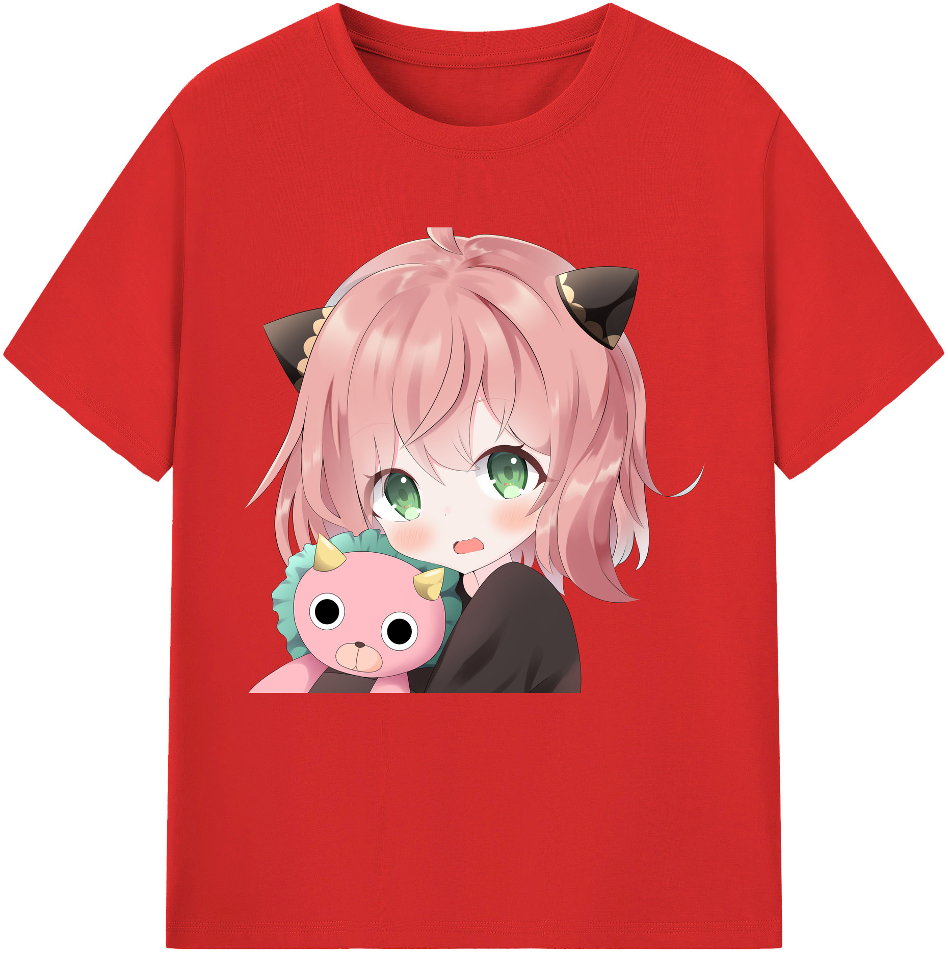 （画像用） SPY×FAMILY间谍家家酒 レディースカジュアルプリントTシャツ（綿100％）
