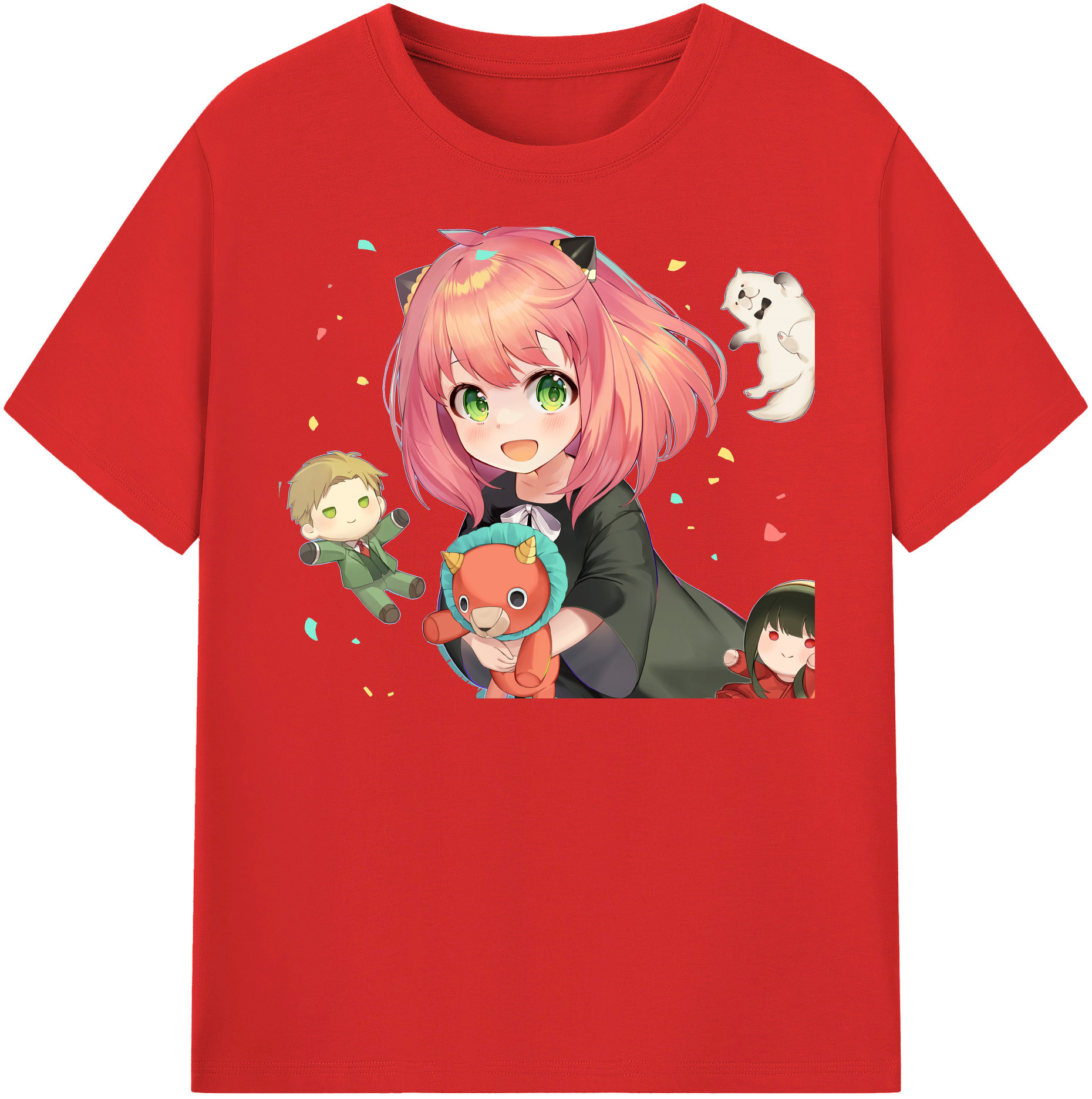（画像用） SPY×FAMILY间谍家家酒 レディースカジュアルプリントTシャツ（綿100％）