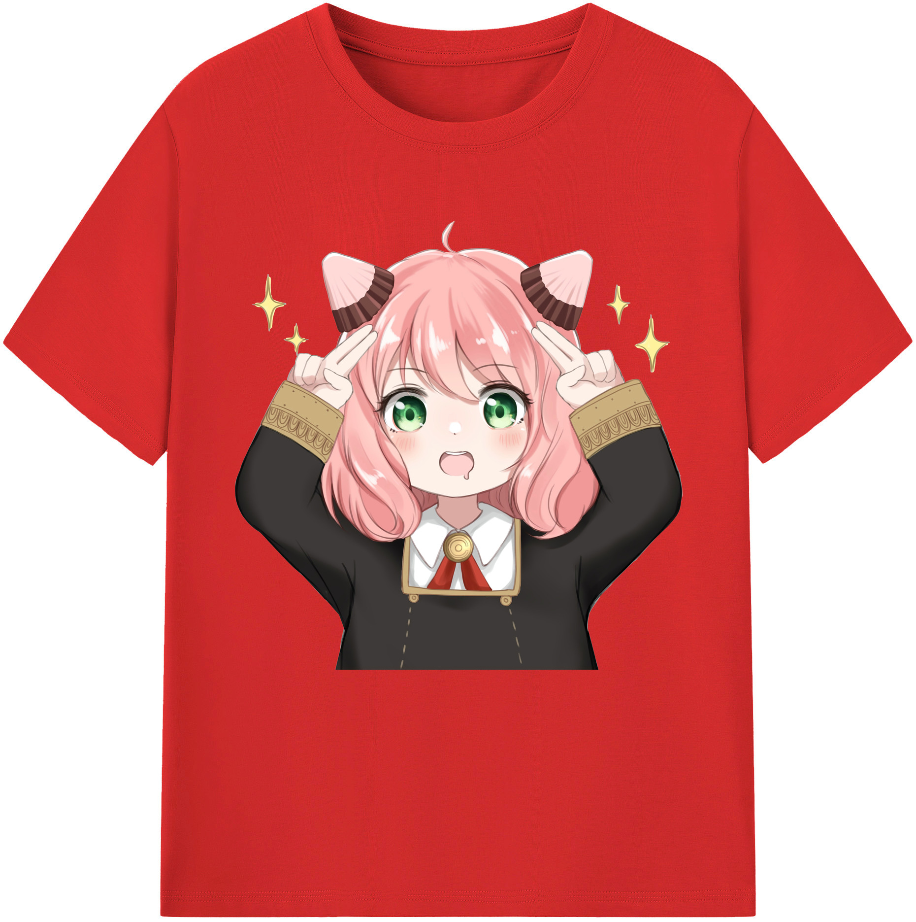 （画像用） SPY×FAMILY间谍家家酒 レディースカジュアルプリントTシャツ（綿100％）