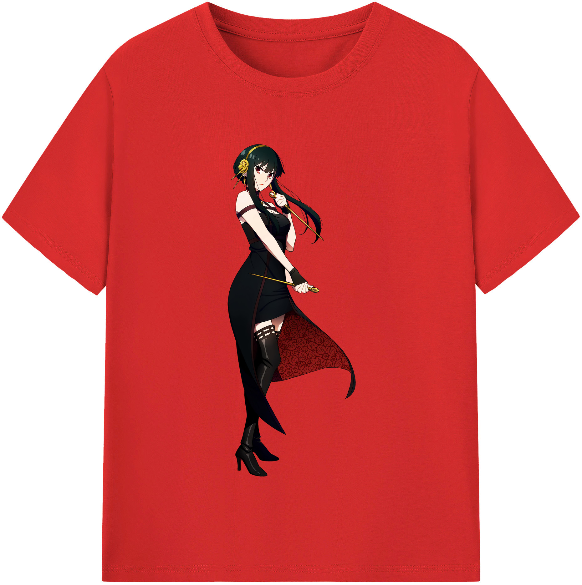 （画像用） SPY×FAMILY间谍家家酒 レディースカジュアルプリントTシャツ（綿100％）