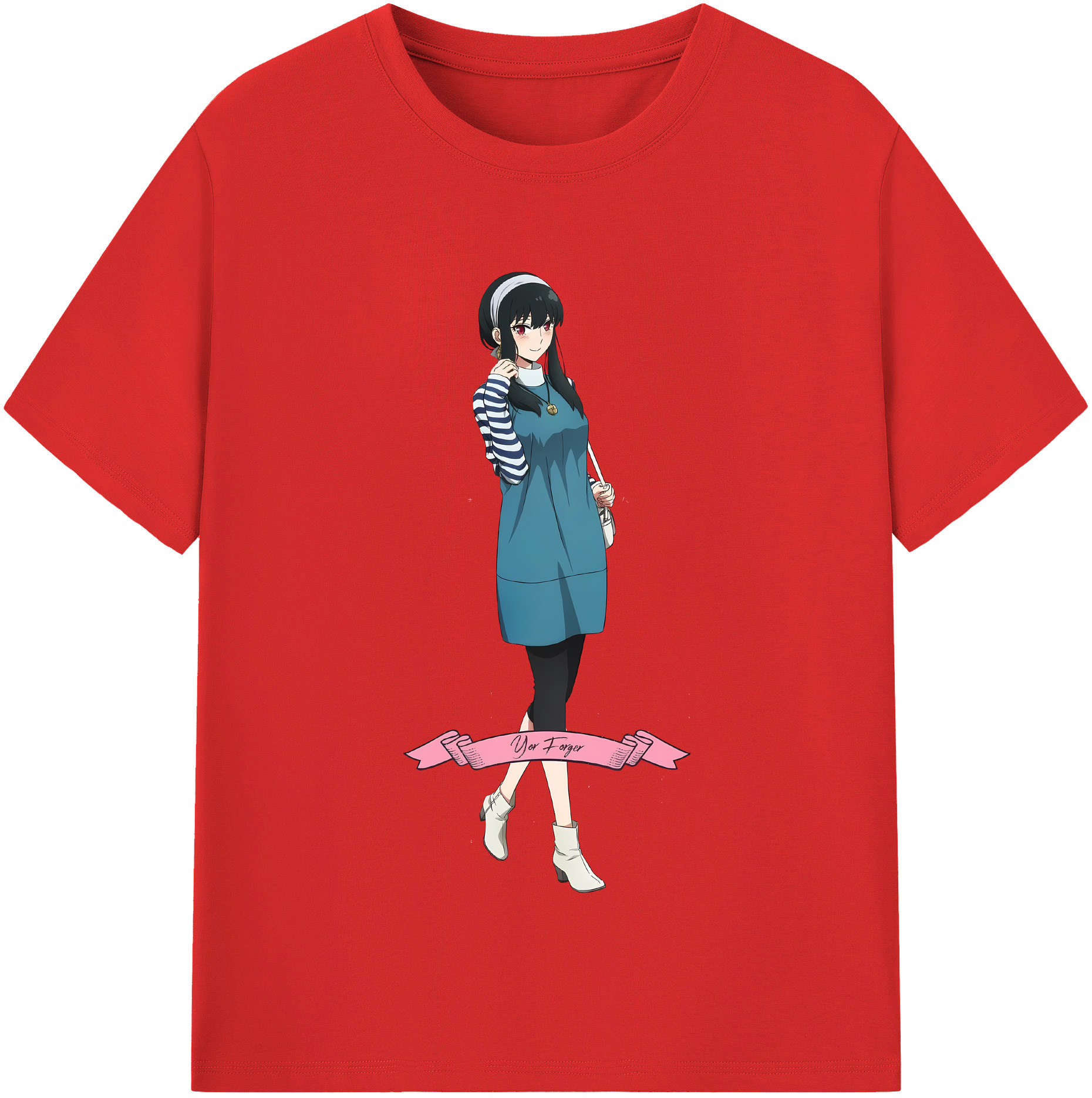 （画像用） SPY×FAMILY间谍家家酒 レディースカジュアルプリントTシャツ（綿100％）