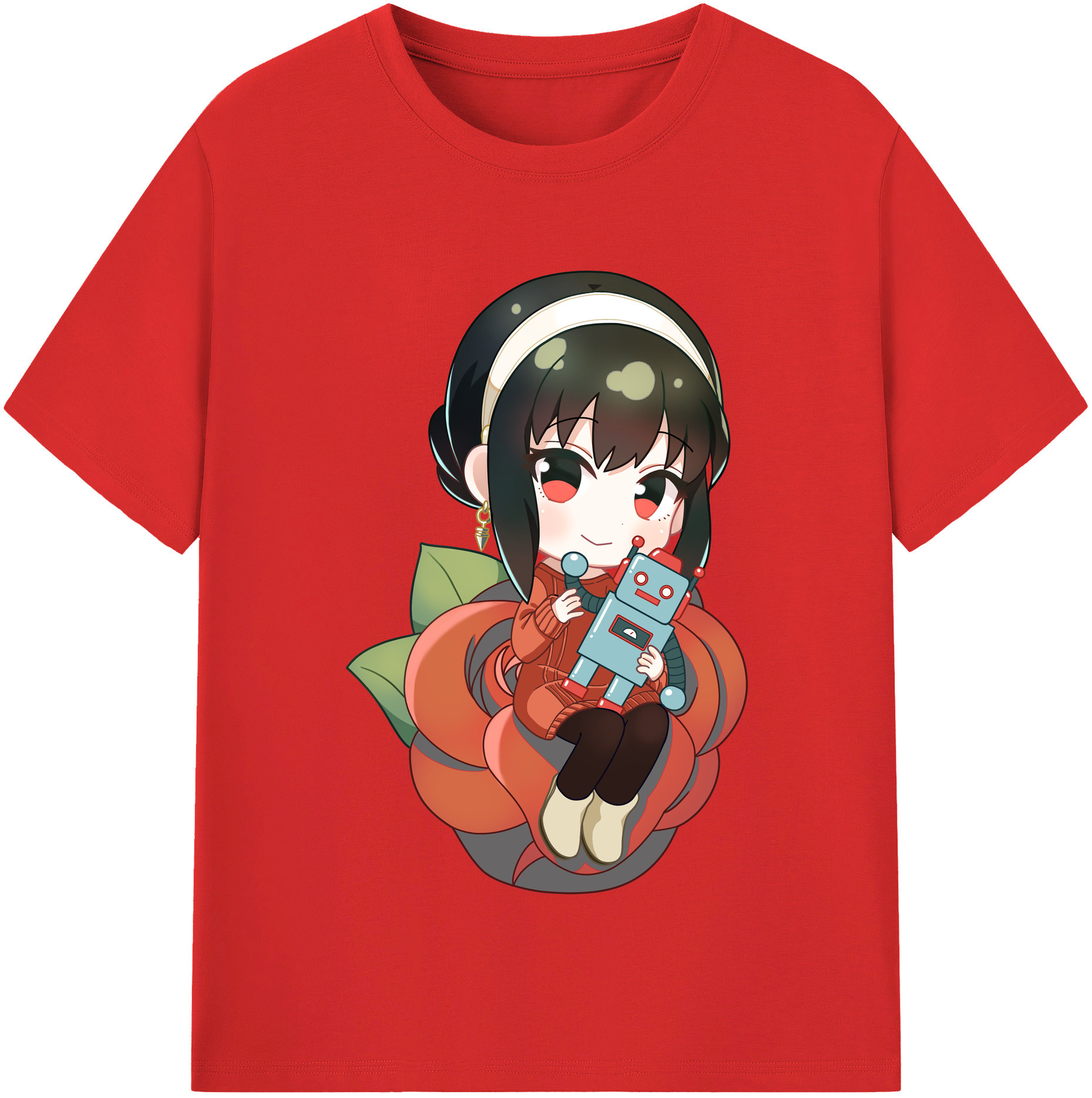 （画像用） SPY×FAMILY间谍家家酒 レディースカジュアルプリントTシャツ（綿100％）