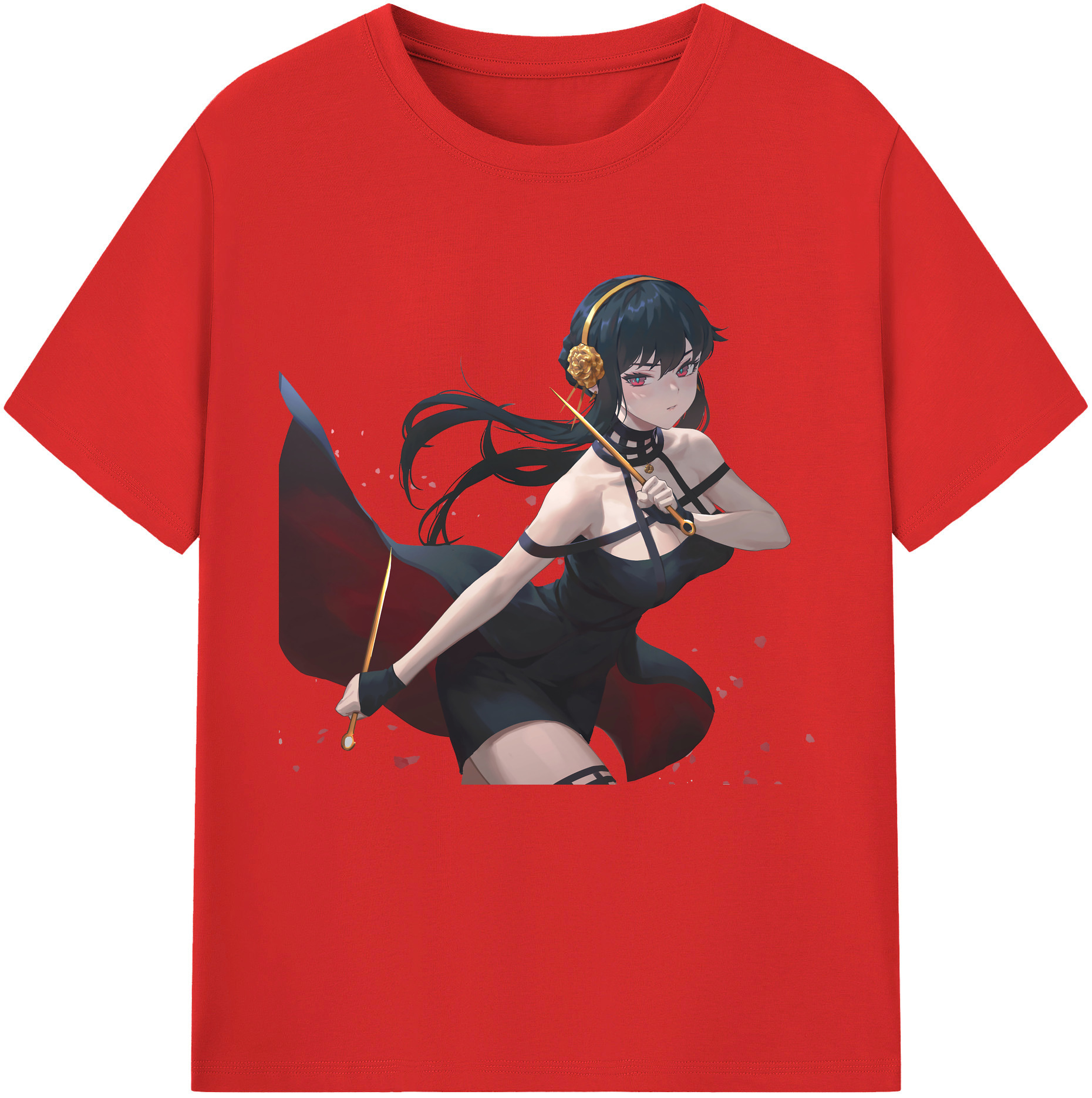 （画像用） SPY×FAMILY间谍家家酒 レディースカジュアルプリントTシャツ（綿100％）