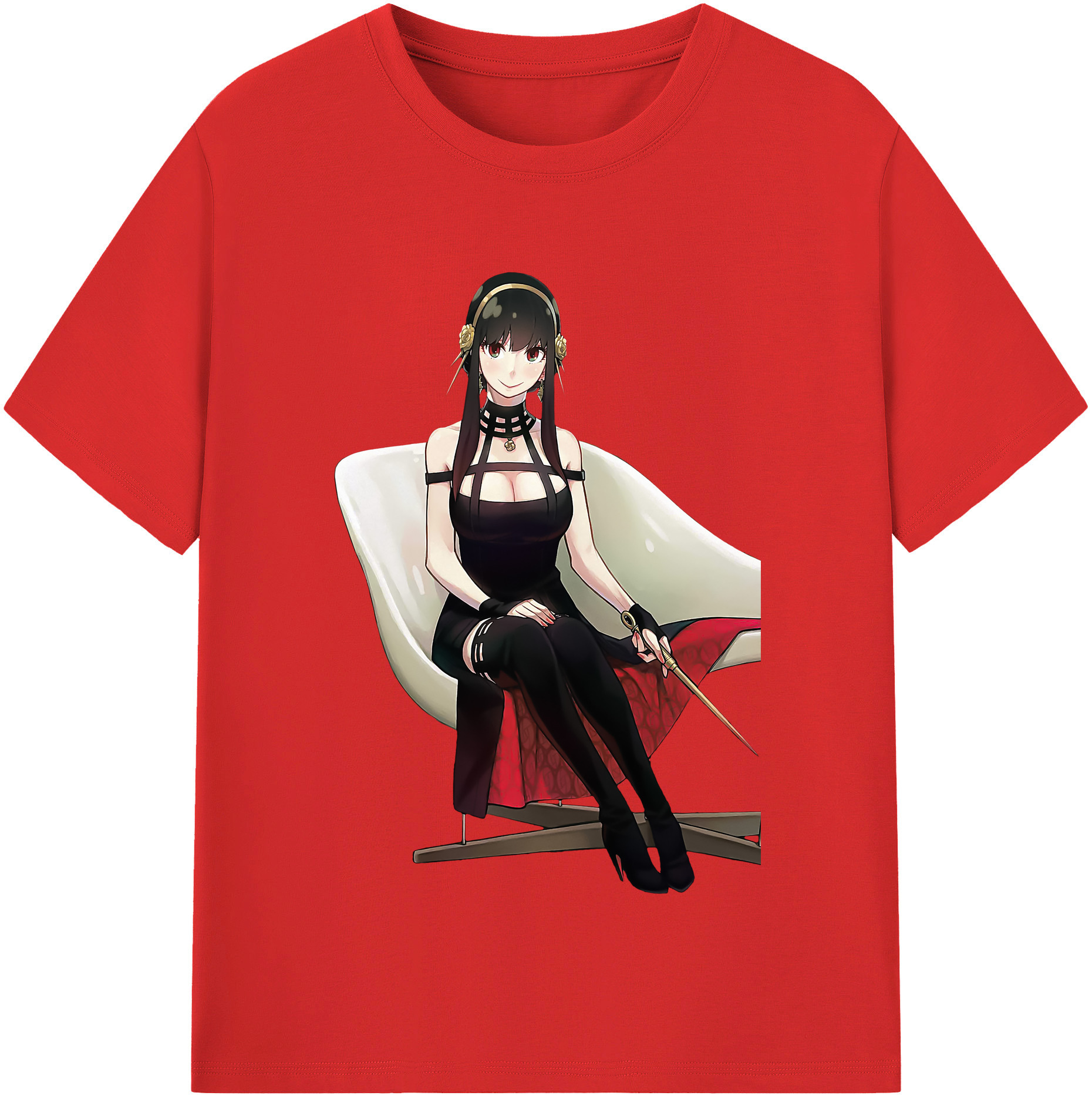 （画像用） SPY×FAMILY间谍家家酒 レディースカジュアルプリントTシャツ（綿100％）