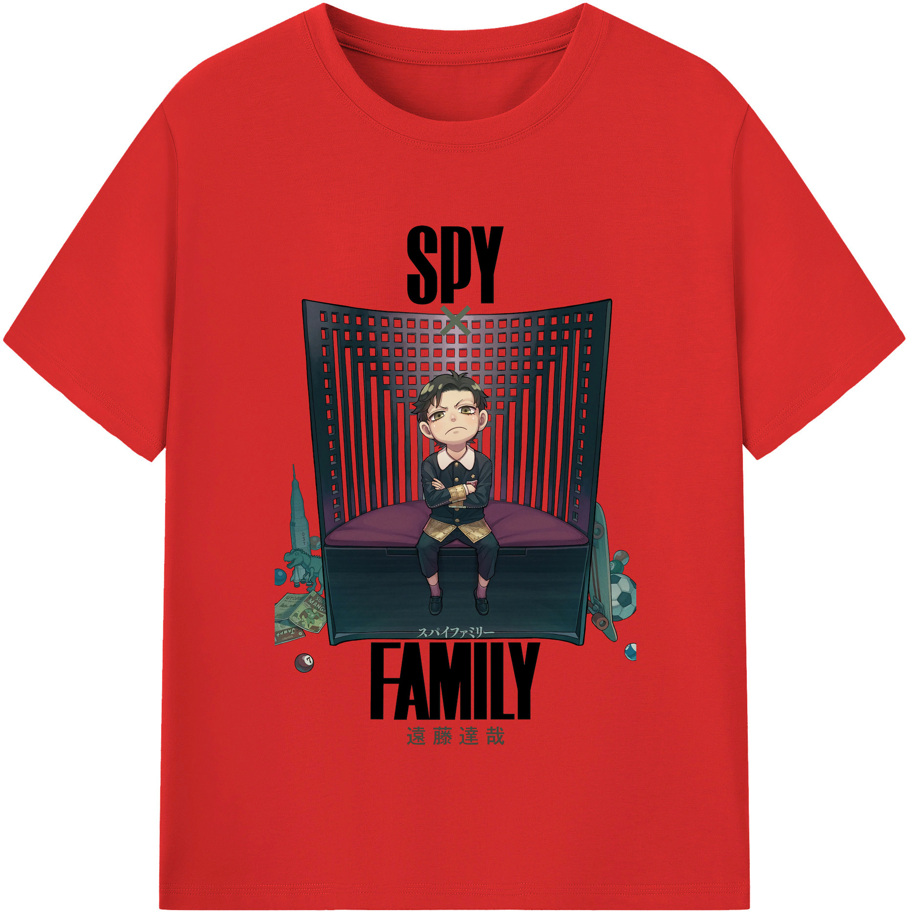（画像用） SPY×FAMILY间谍家家酒 レディースカジュアルプリントTシャツ（綿100％）