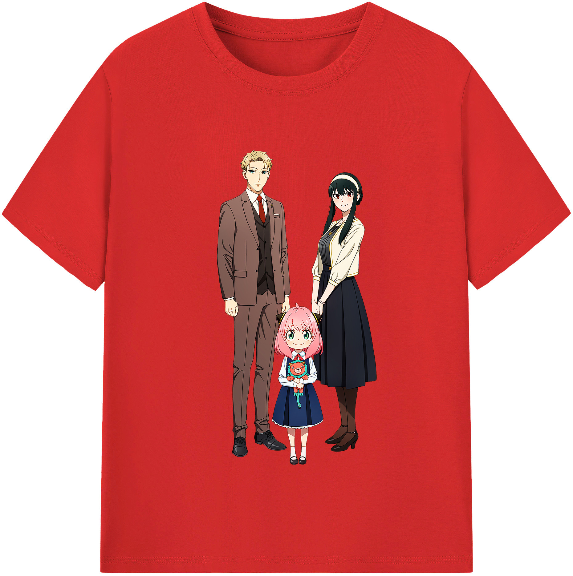（画像用） SPY×FAMILY间谍家家酒 レディースカジュアルプリントTシャツ（綿100％）