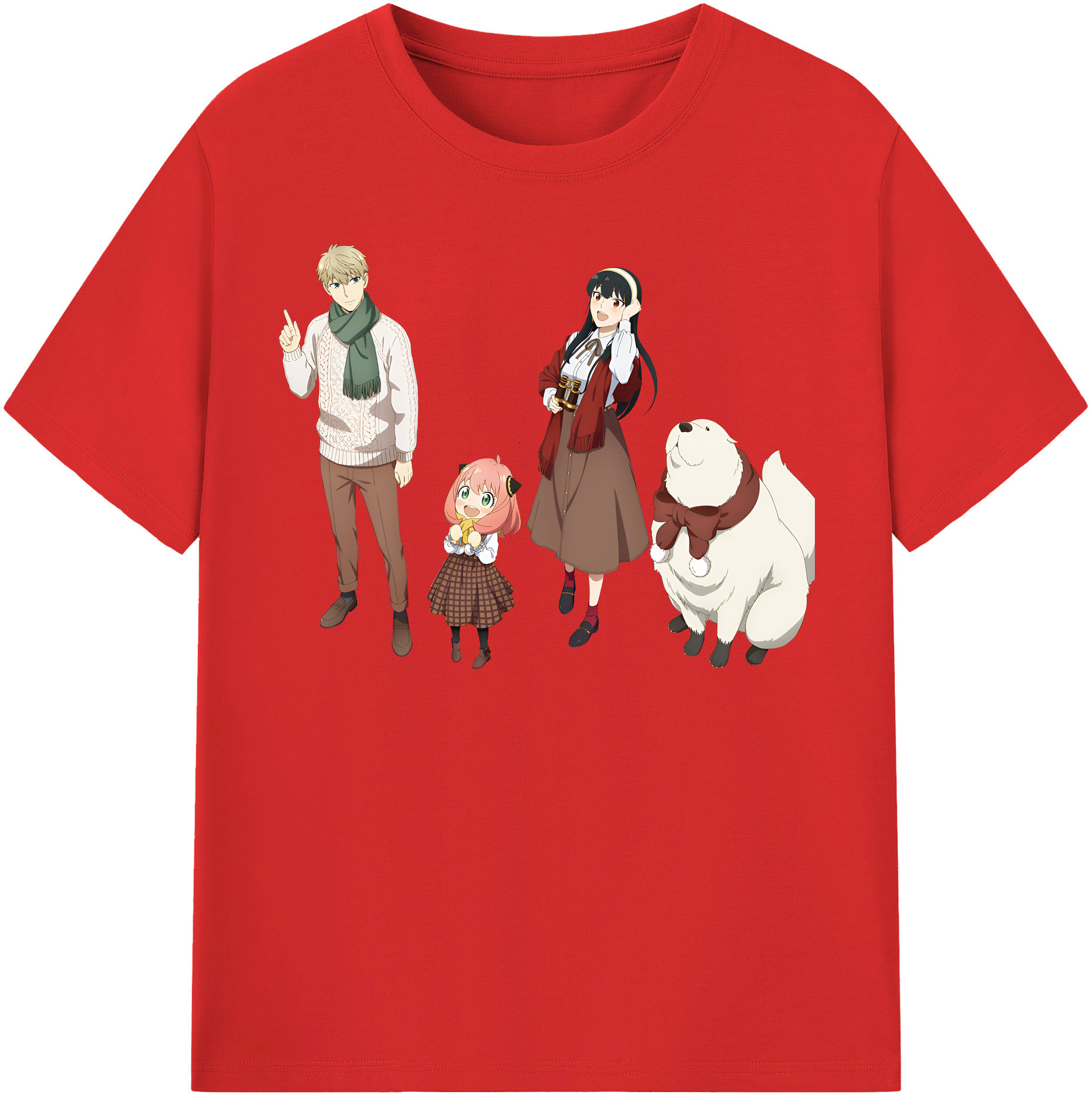 （画像用） SPY×FAMILY间谍家家酒 レディースカジュアルプリントTシャツ（綿100％）