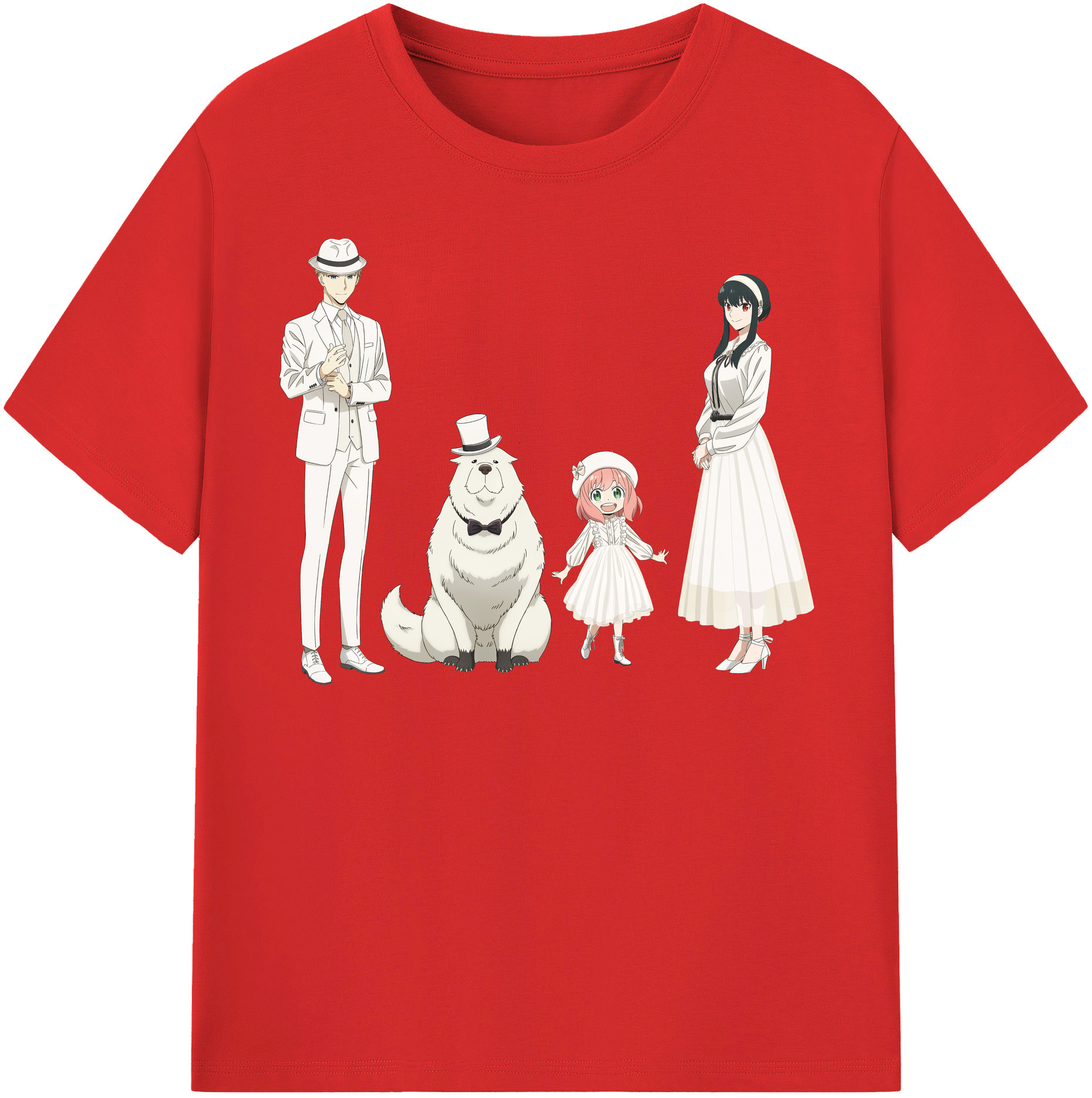 （画像用） SPY×FAMILY间谍家家酒 レディースカジュアルプリントTシャツ（綿100％）