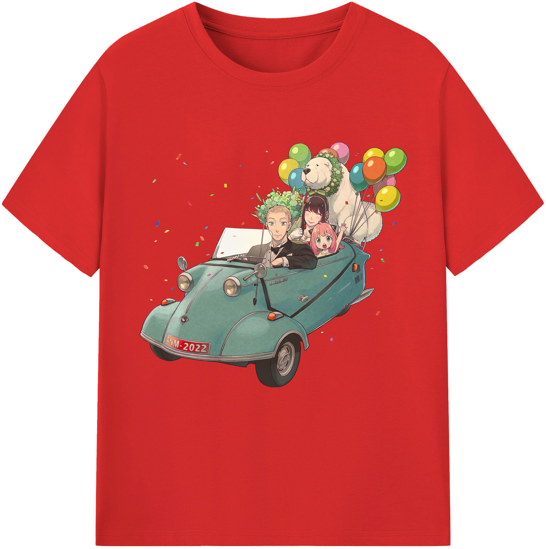 （画像用） SPY×FAMILY间谍家家酒 レディースカジュアルプリントTシャツ（綿100％）